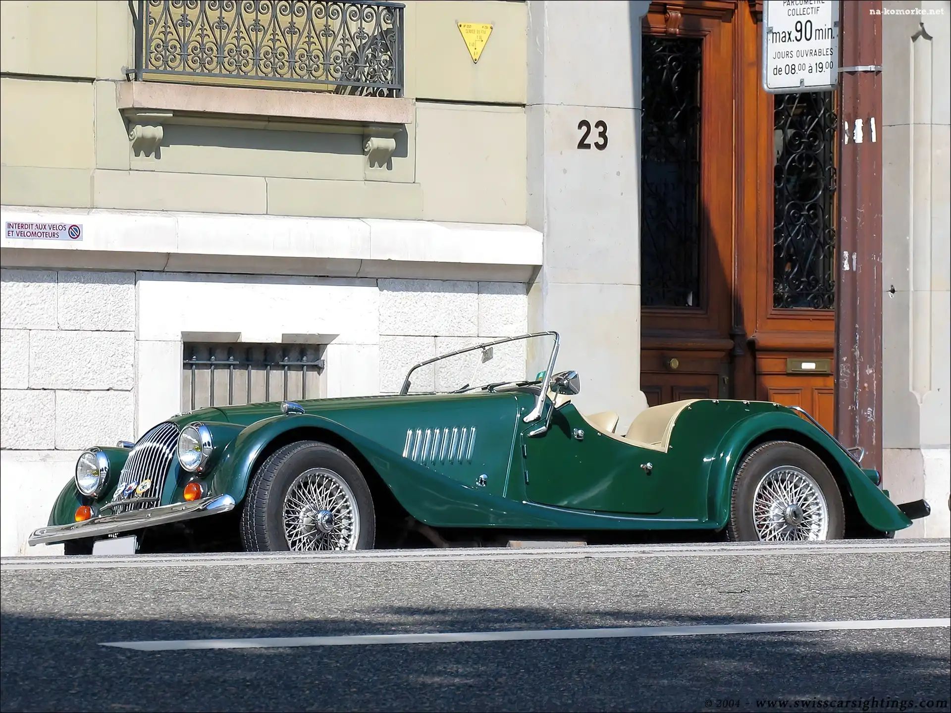 Morgan, drzwi, Samochody Zabytkowe, światła