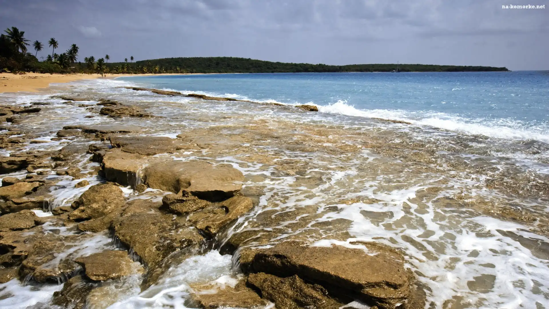 El Morro Fort, Morze, Plaża, Hiszpania, Puerto Rico