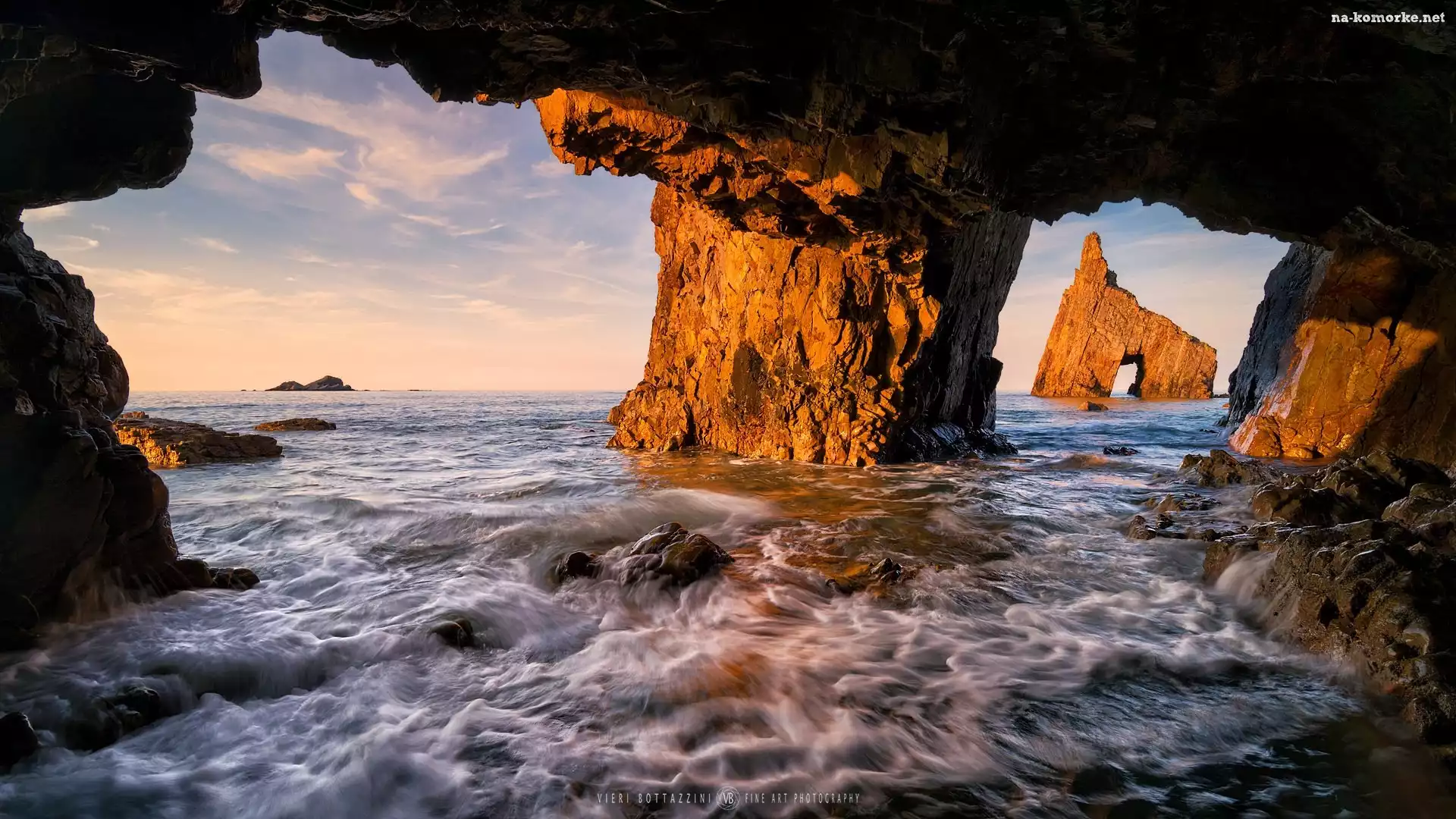 Morze, Hiszpania, Skały, Playa de Campiecho
