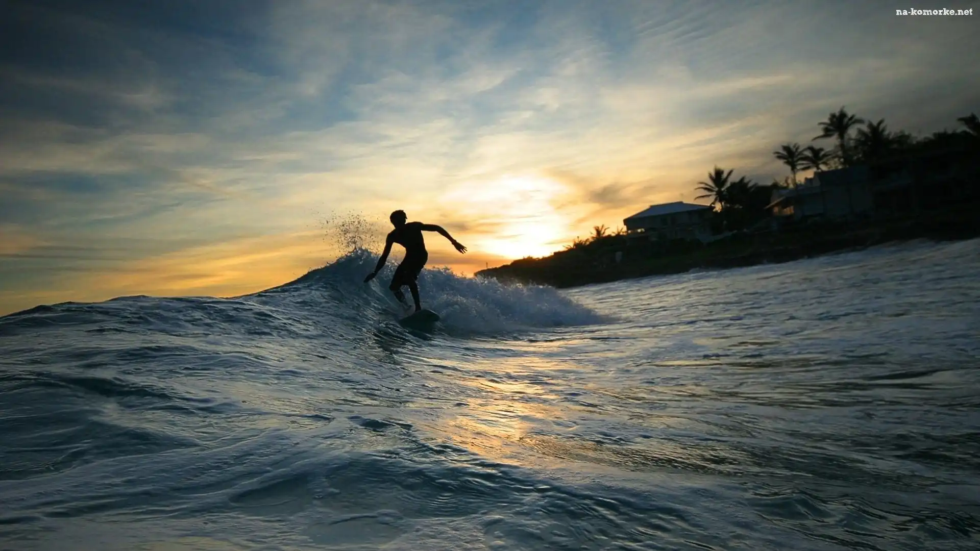Morze, Niebo, Fala, Surfing