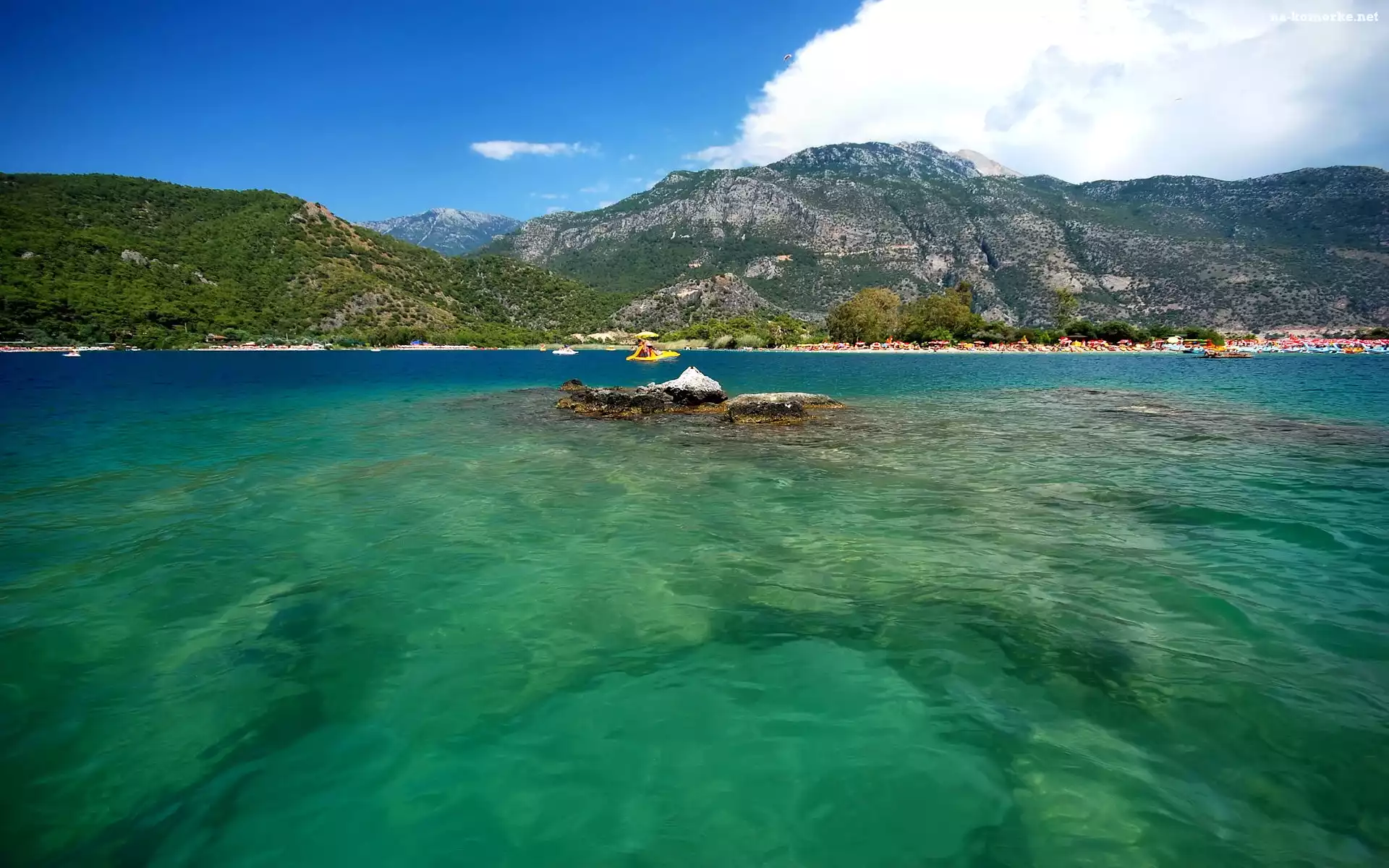 Morze, Turcja, Oludeniz, Błękitna Laguna, Góry