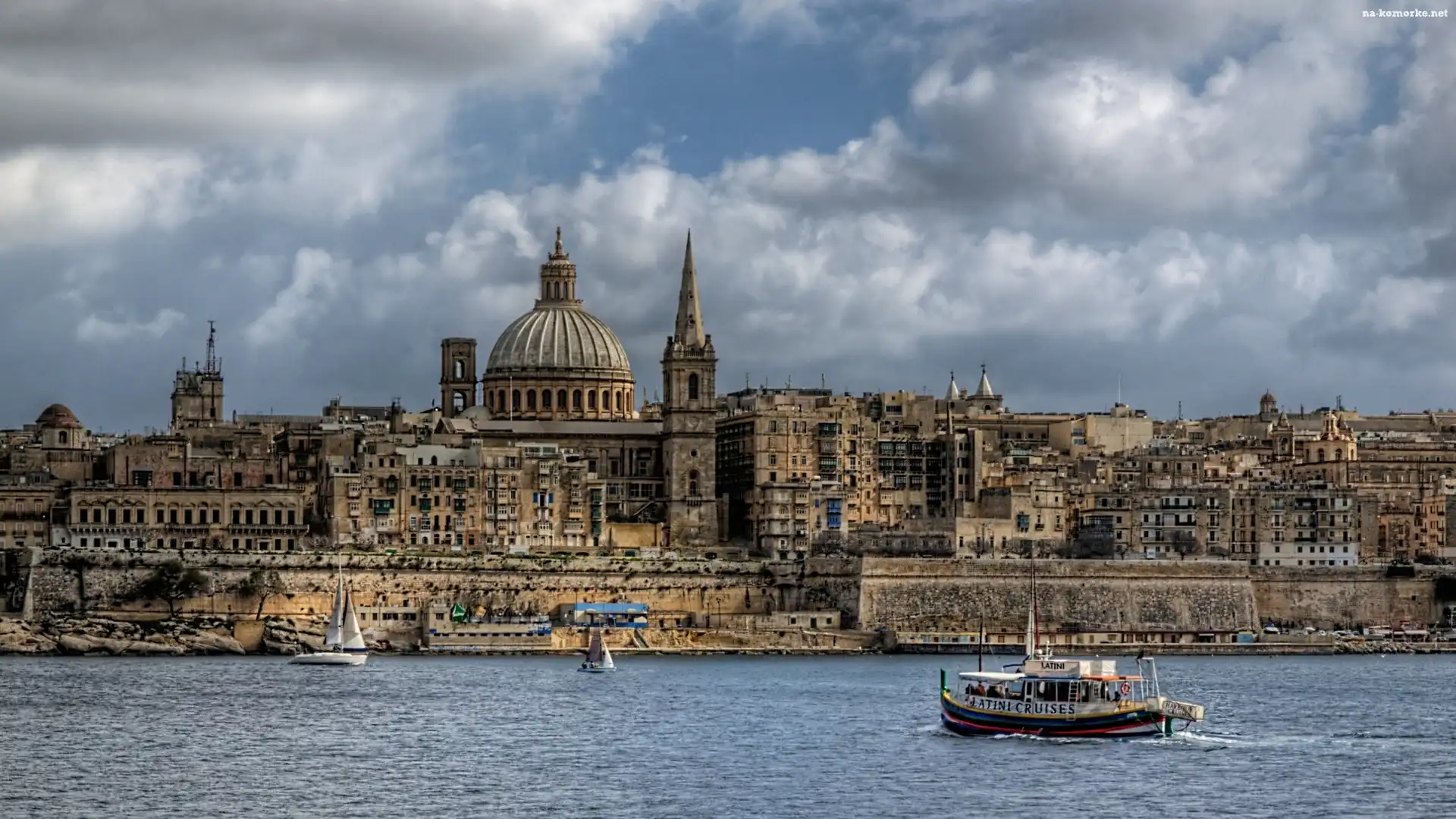 Morze, Valletta, Malta, Żaglówki, Miasto, Łódź