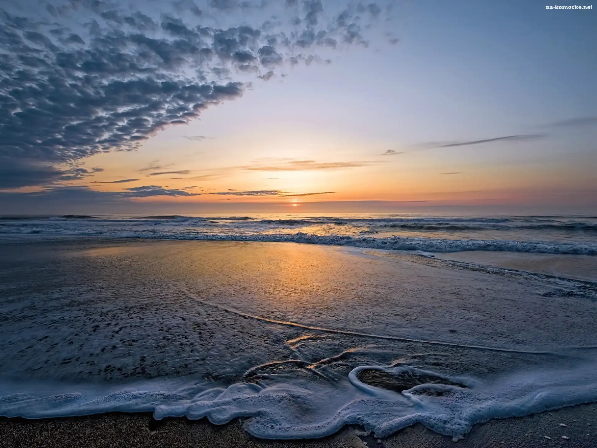 Morze, Słońca, Plaża, Wschód