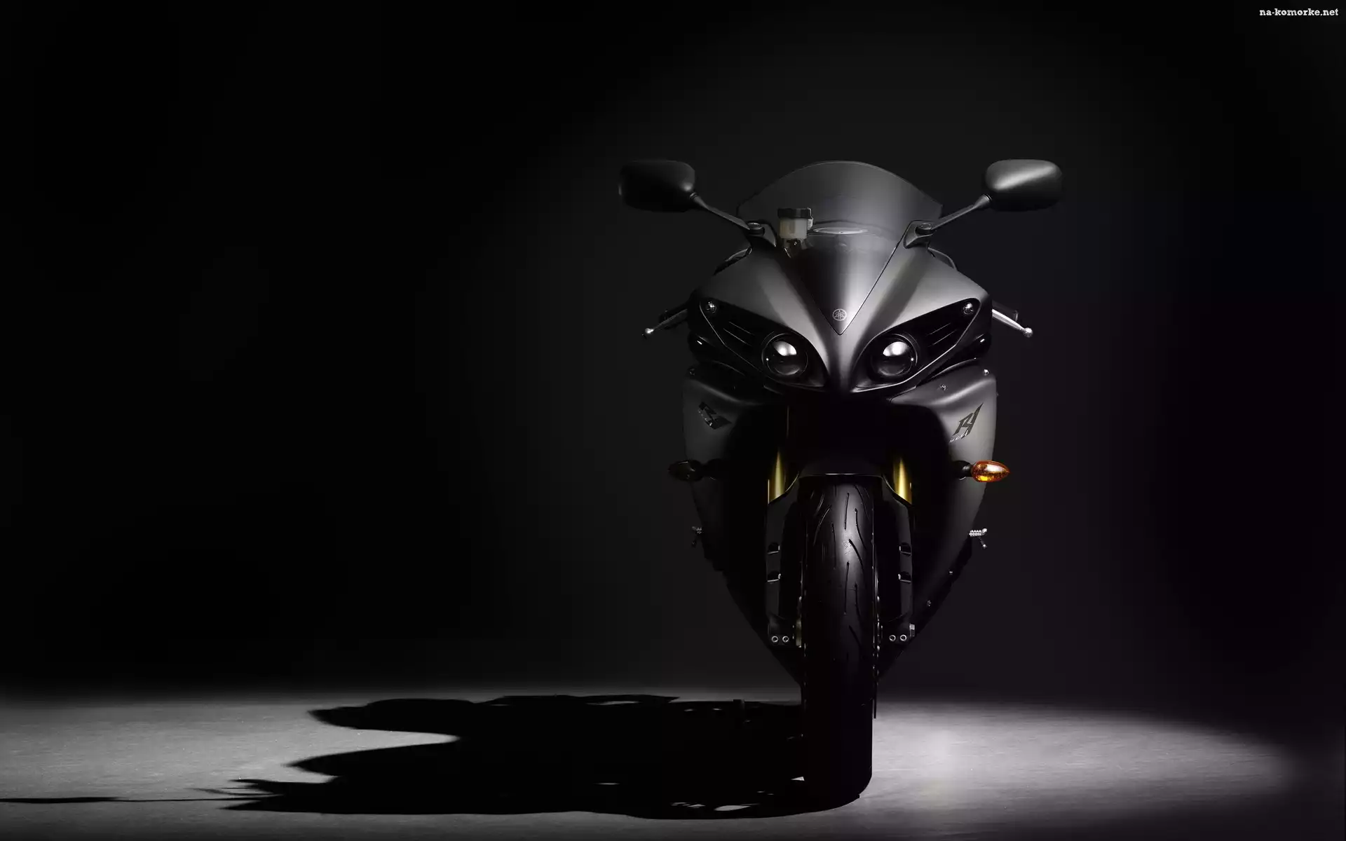 YZF R1, Czarny, Motor, Åšcigacz, Yamaha