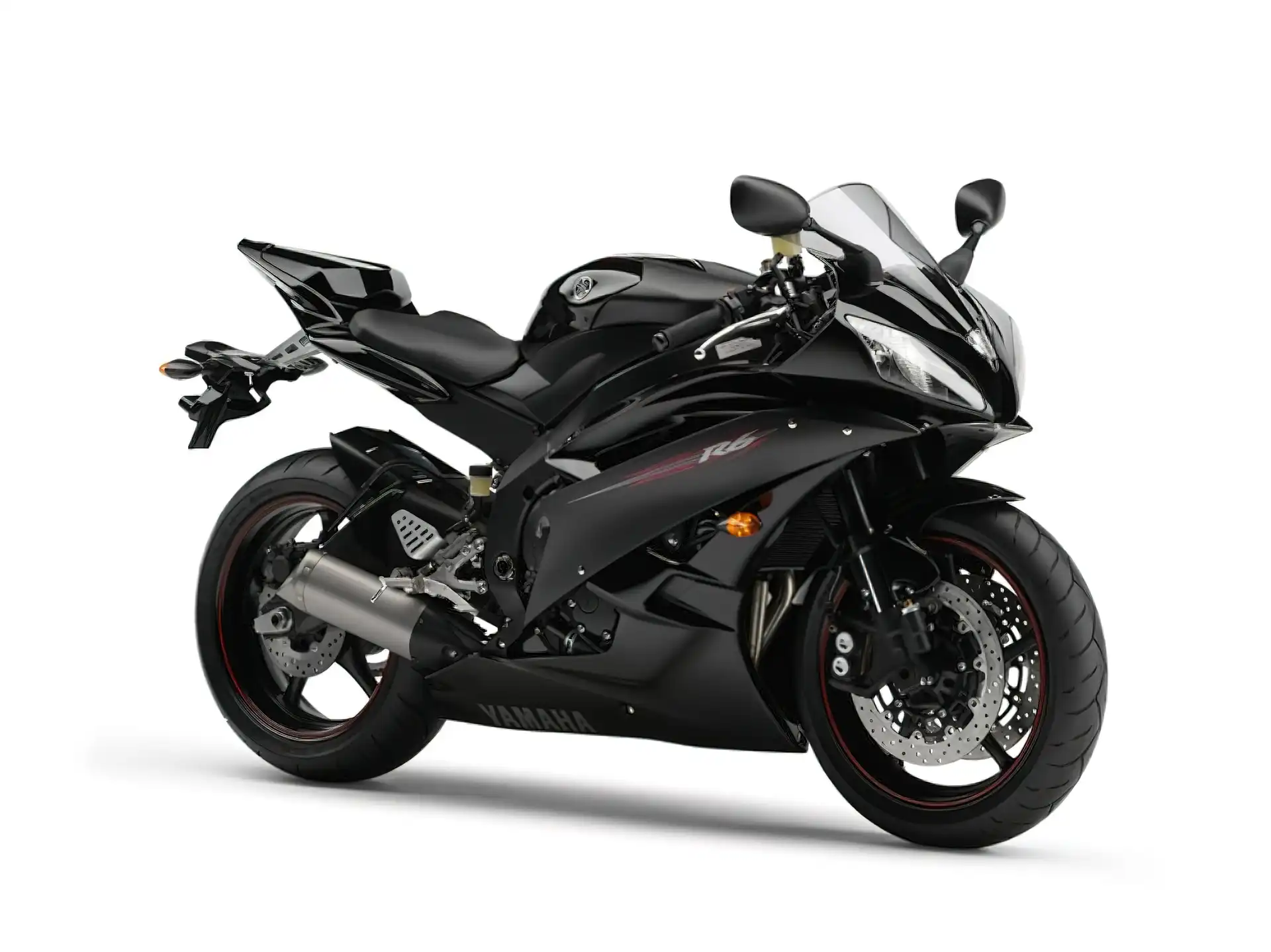 Ścigacze, Motory Yamaha, tłumik , kierownica, czarny, Sportowe, światła , lusterka, siedzenie