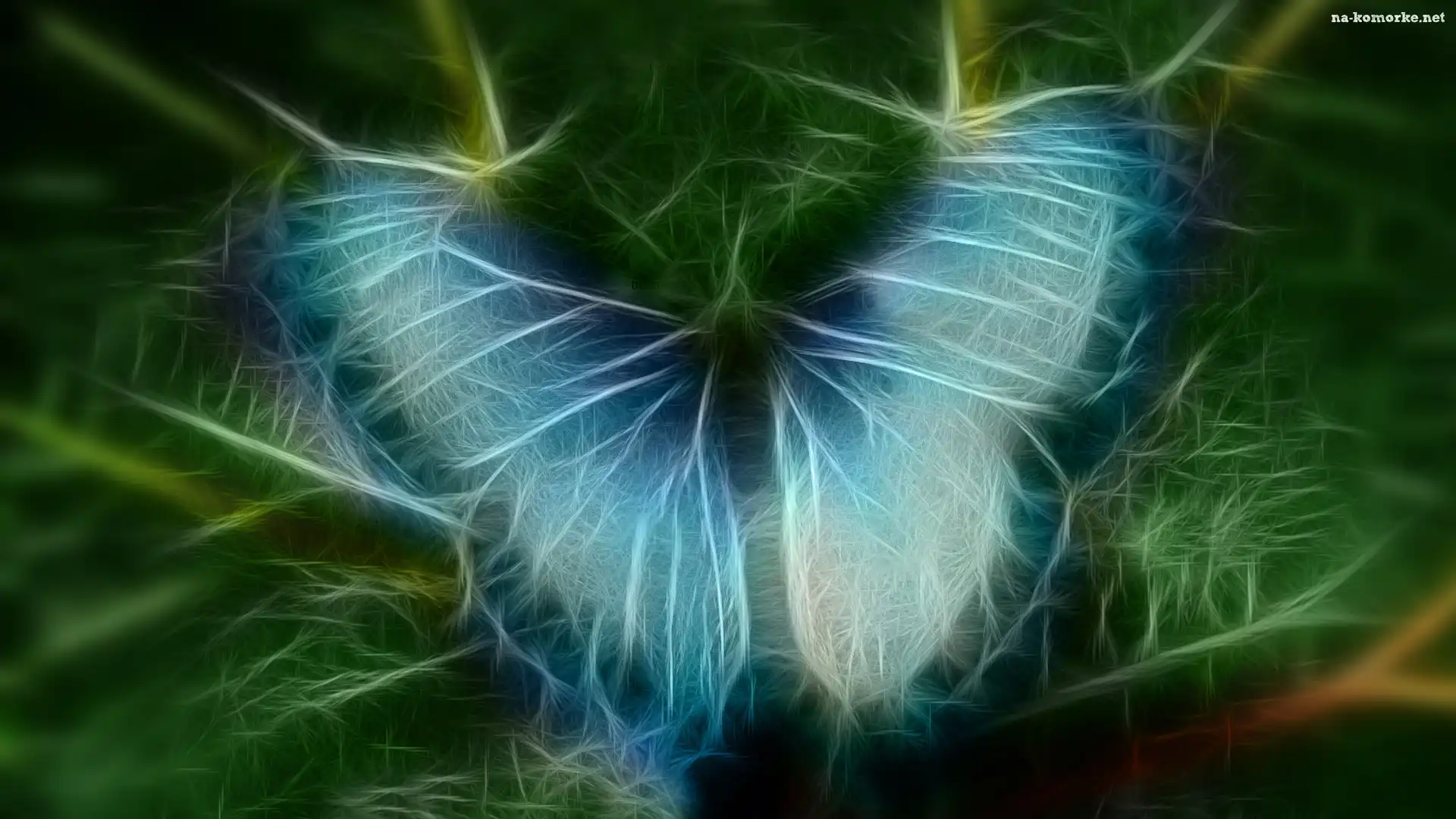 Niebieski, Motyl, Fractalius
