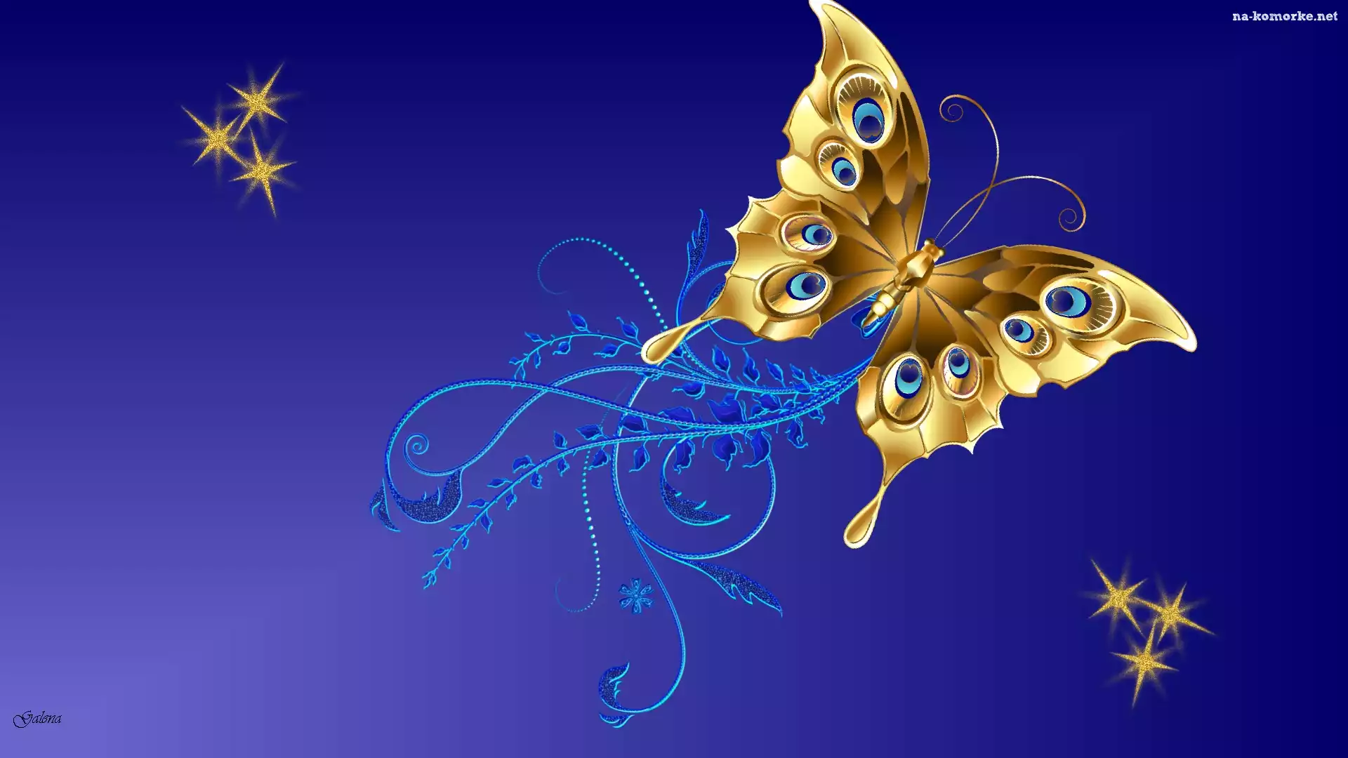 Motyl, Grafika 2D, Ornament, Gwiazdy