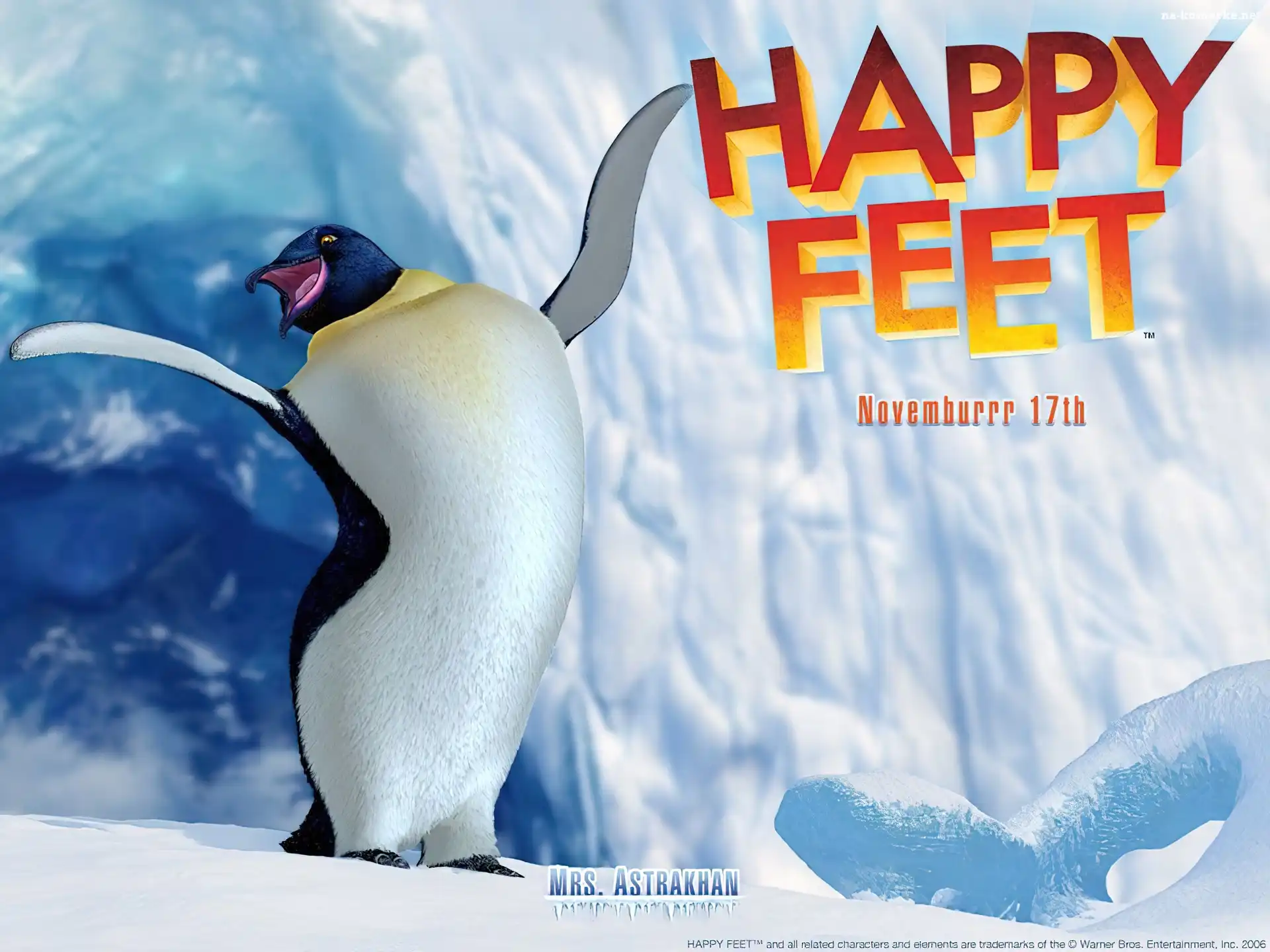 Mrs, Happy Feet, Astrakhan, Tupot małych stóp