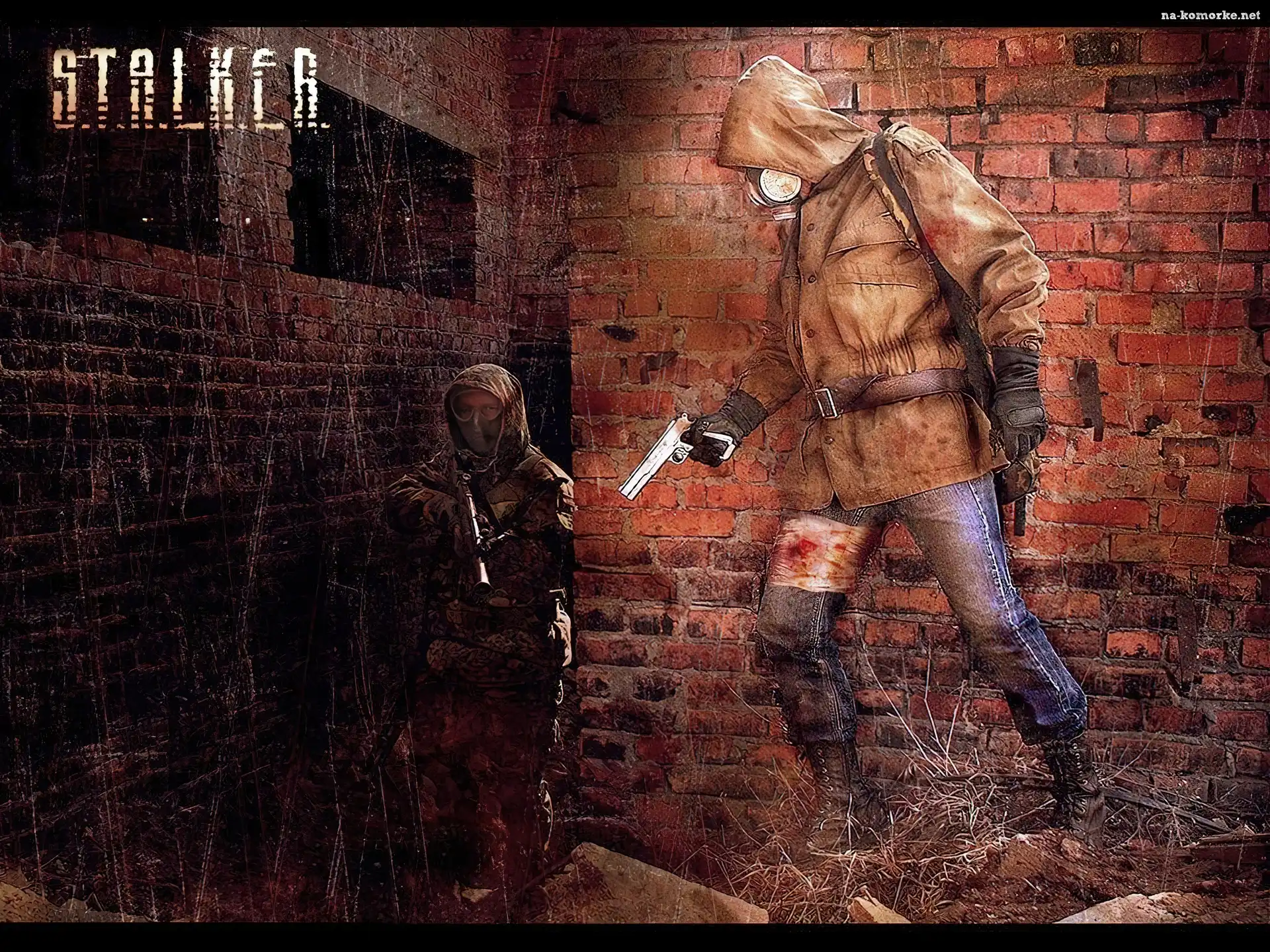 Stalker, Mur, Pistolet