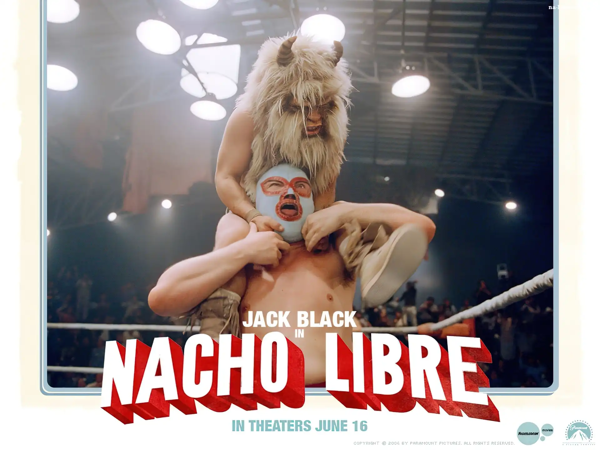 Nacho Libre, maska, ring, karzeł