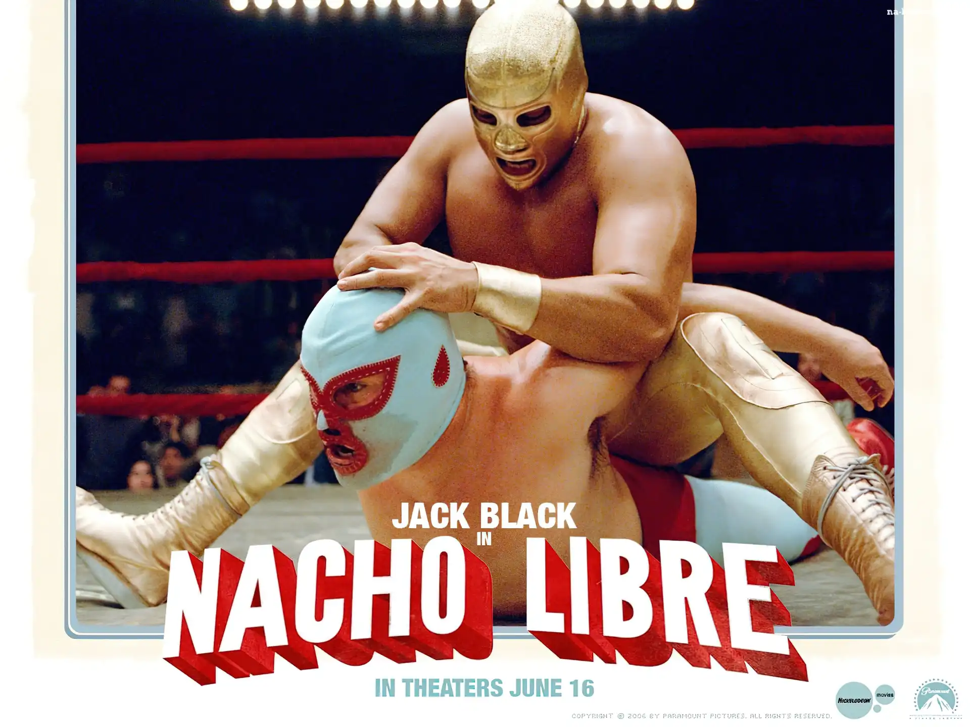 walka, maski, Nacho Libre, ring