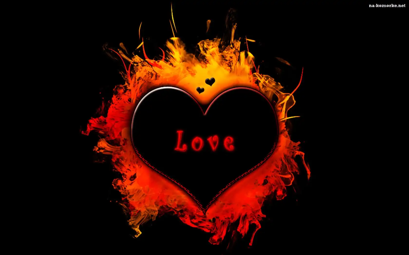 Serce, Napis, Love