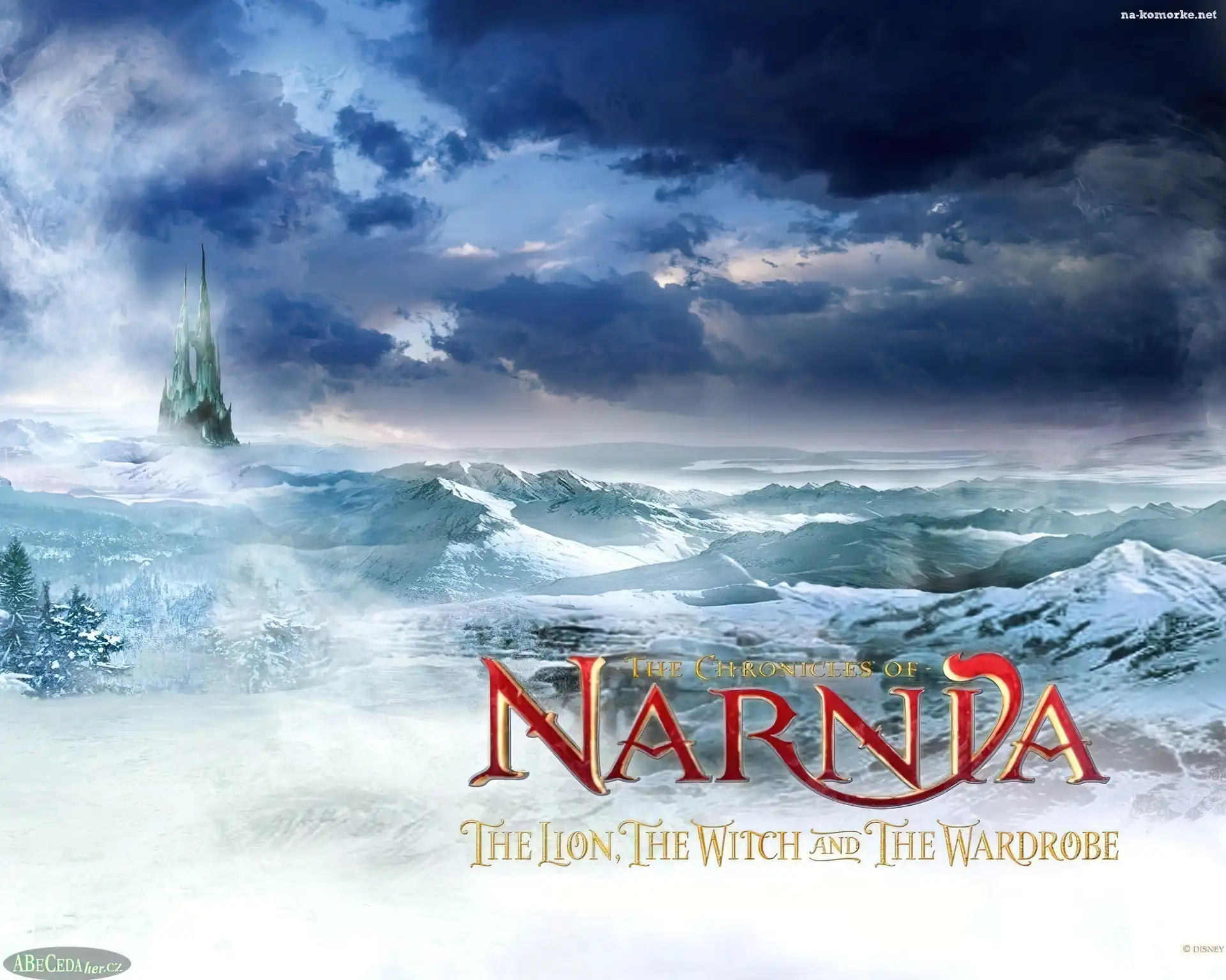 Narnia, zamek, góry, śnieg