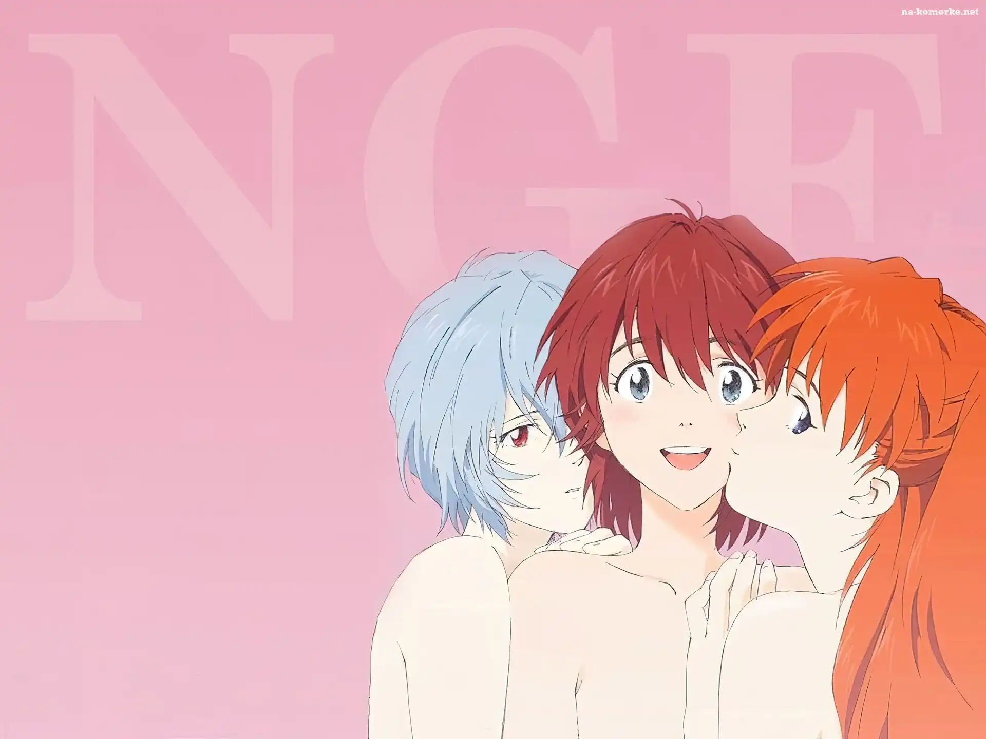 Neon Genesis Evangelion, ludzie, naked