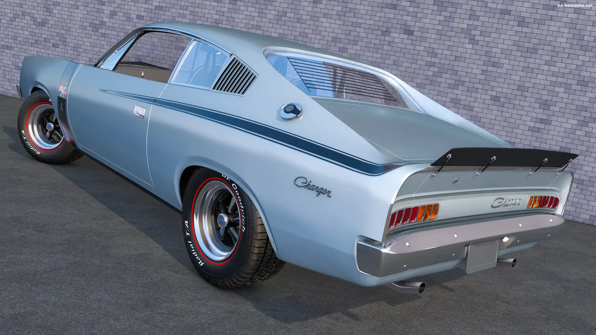 Niebieski, Chrysler Charger E49, 1972