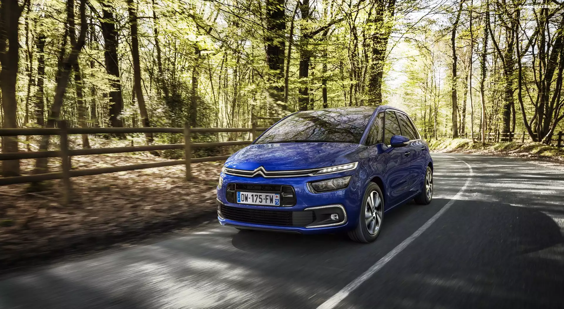 Niebieski, Citroen C4 Picasso, 2016