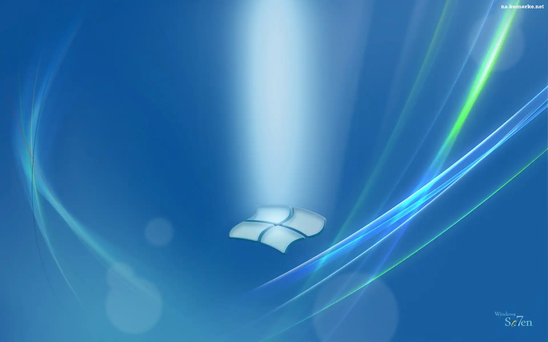 Niebieski, System, Operacyjny, Windows, Siedem