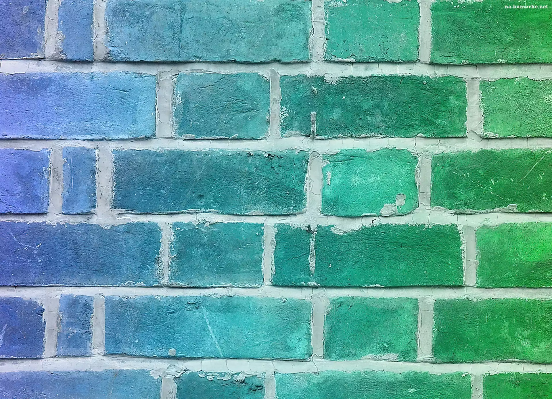 Zielono, Niebieski, Mur