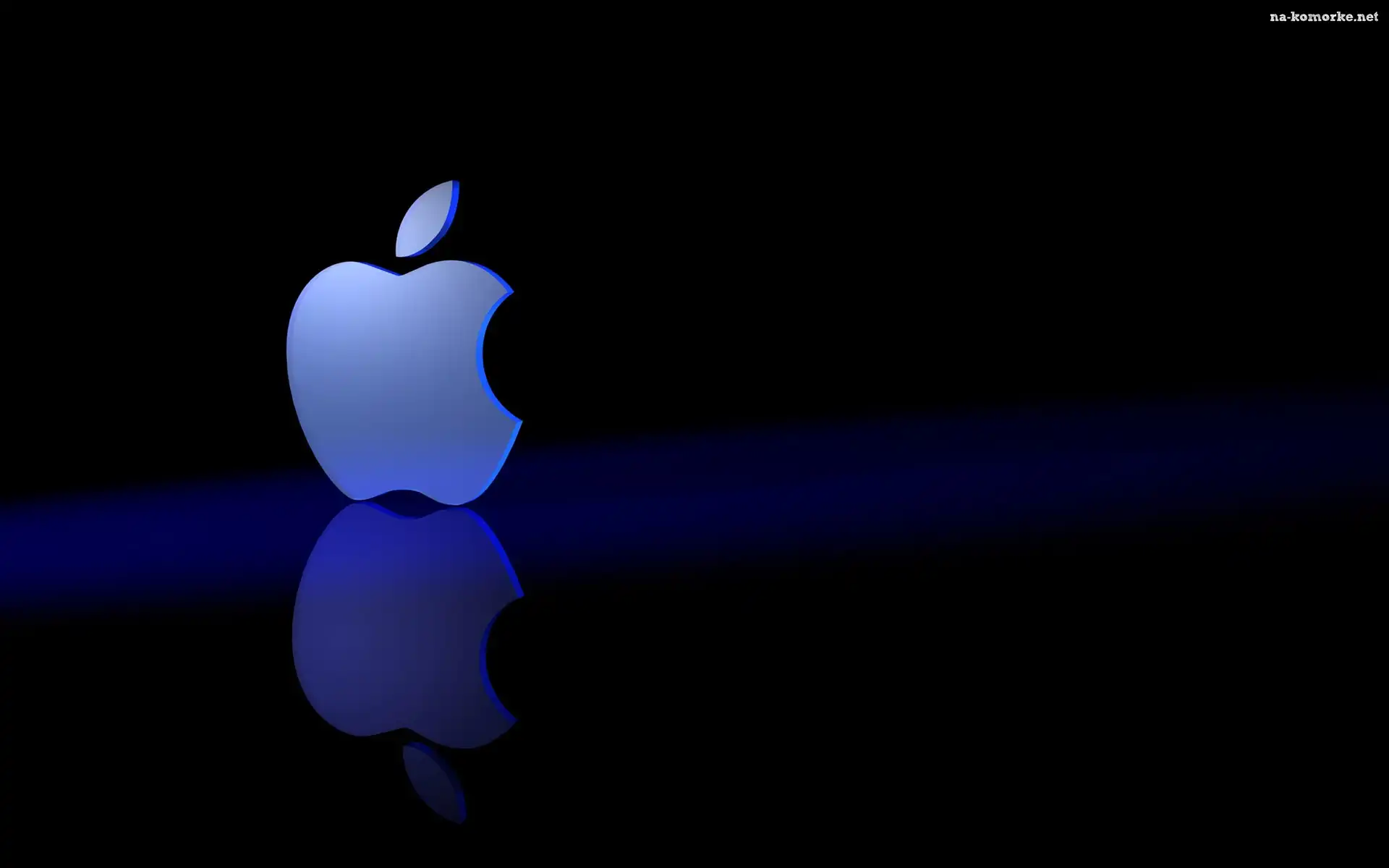 Niebieskie, Tło, Apple, Granatowe