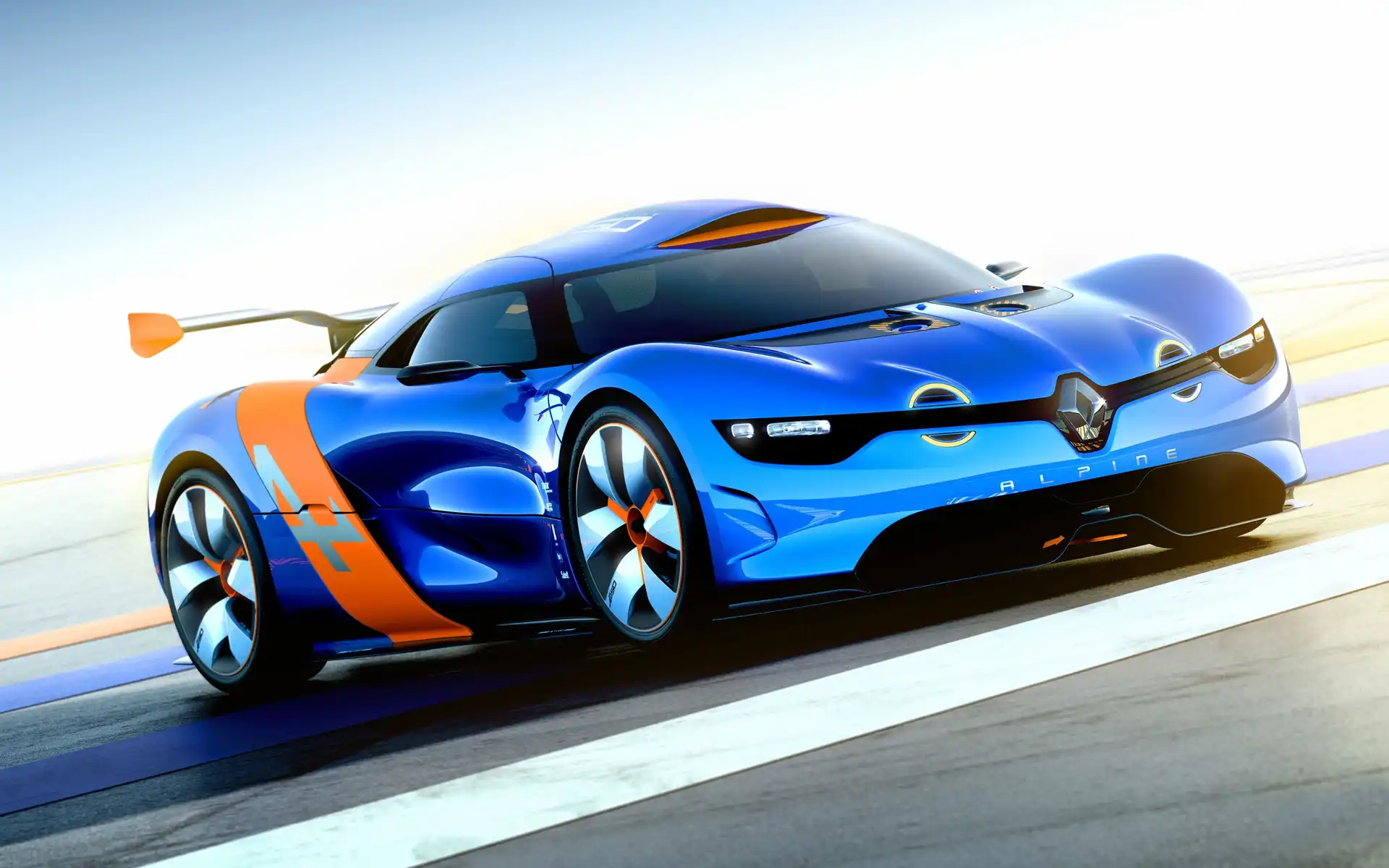 Niebieskie, Droga, Renault, Alpine