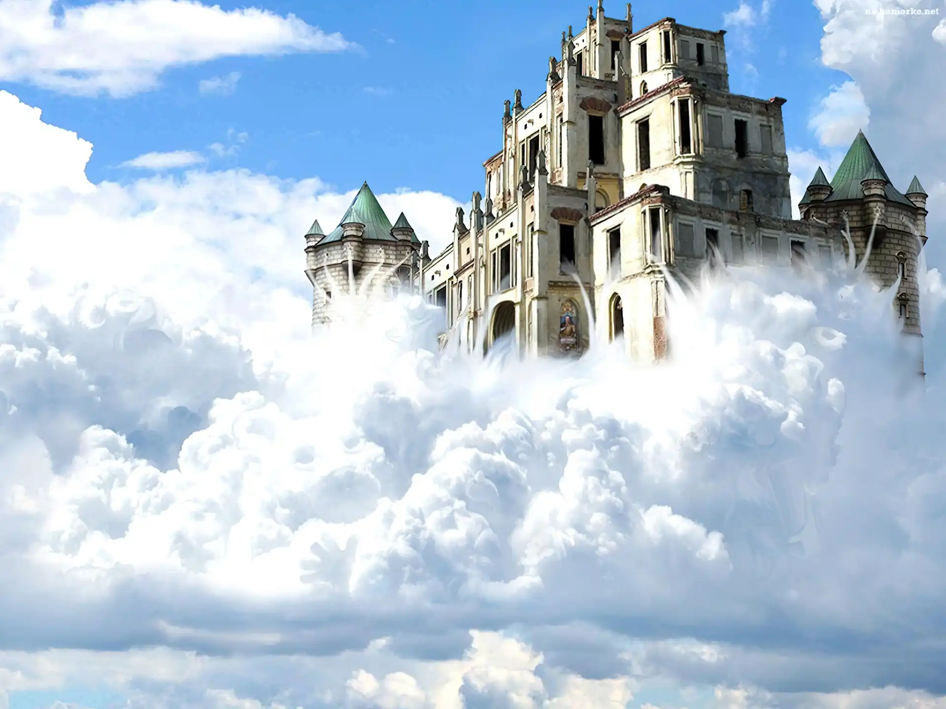 Zamek, Niebo, Chmury