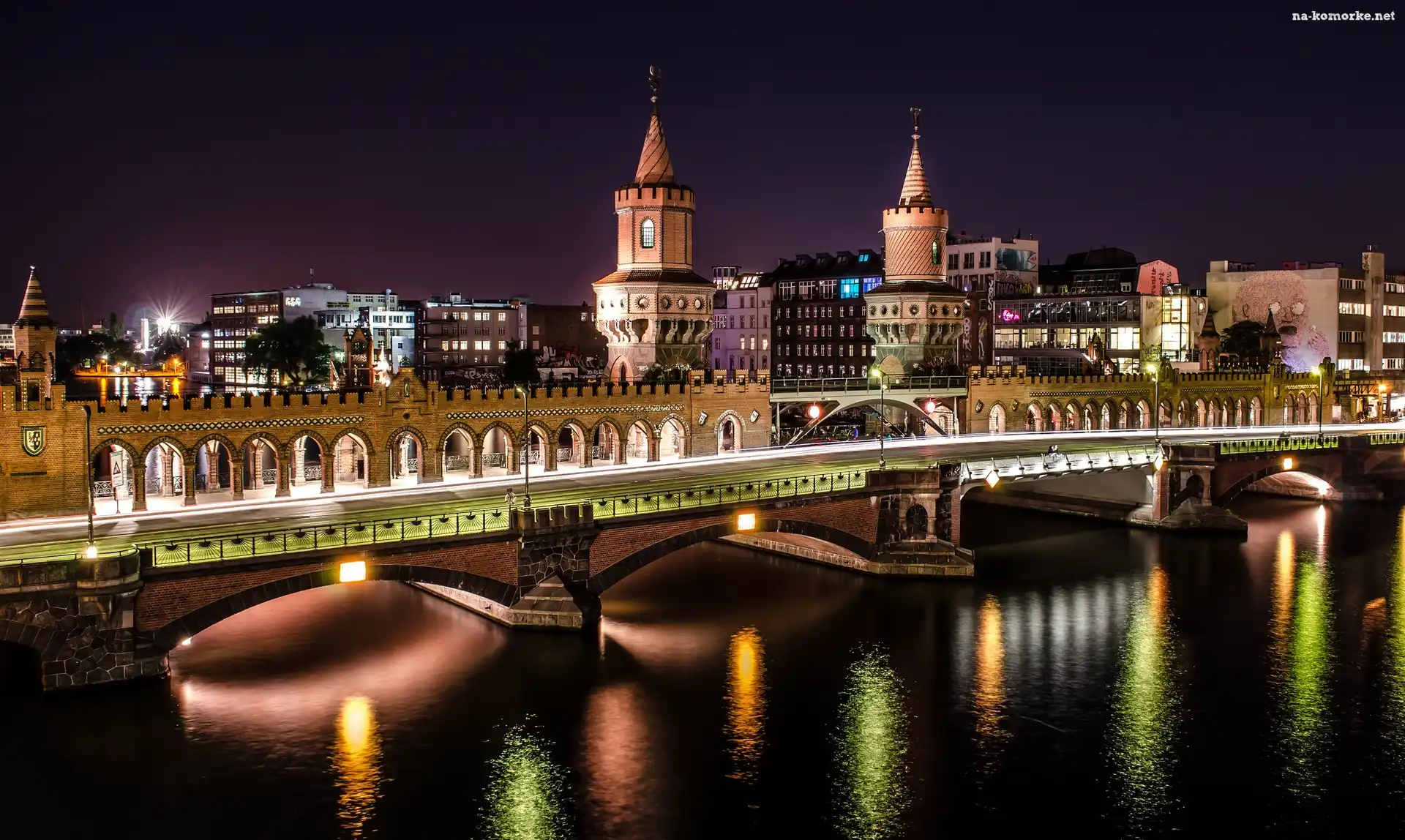 Niemcy, Rzeka, Zabytkowy, Most, Berlin