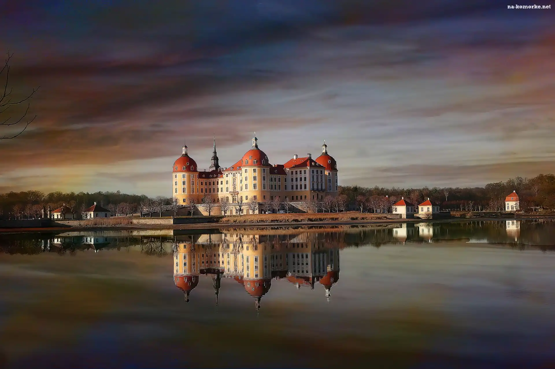 Niemcy, Jezioro, Pałac, Moritzburg