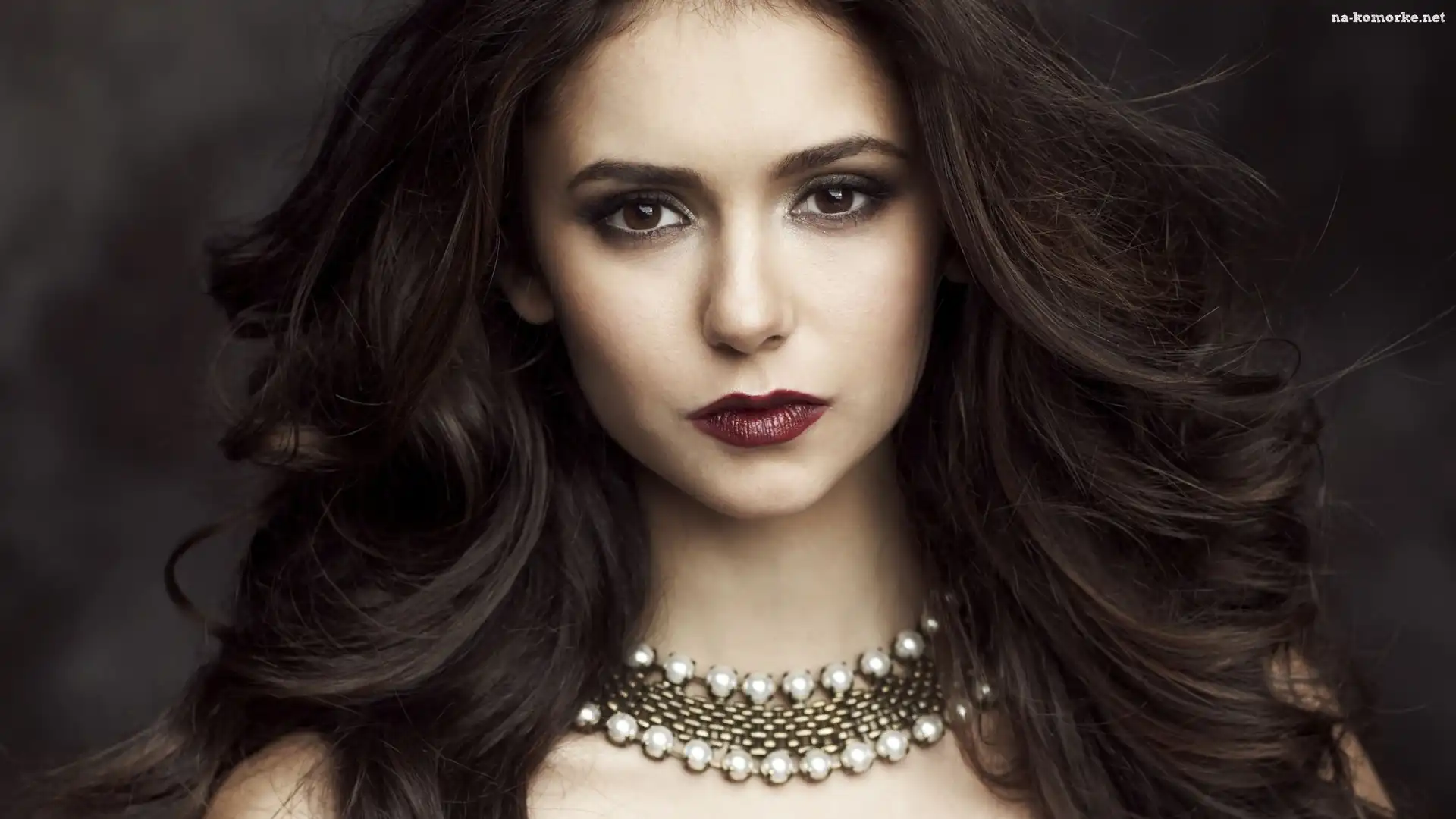 Makijaż, Nina Dobrev, Kobieta, Portret, Twarz, Naszyjnik