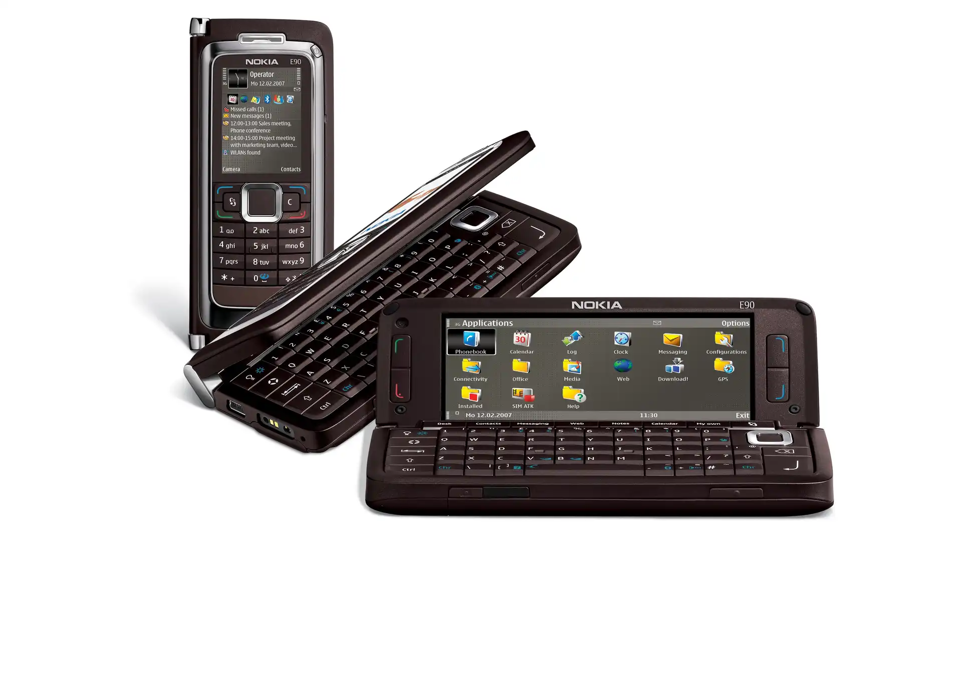 Nokia E90, BrÄ…zowa, Otwarta
