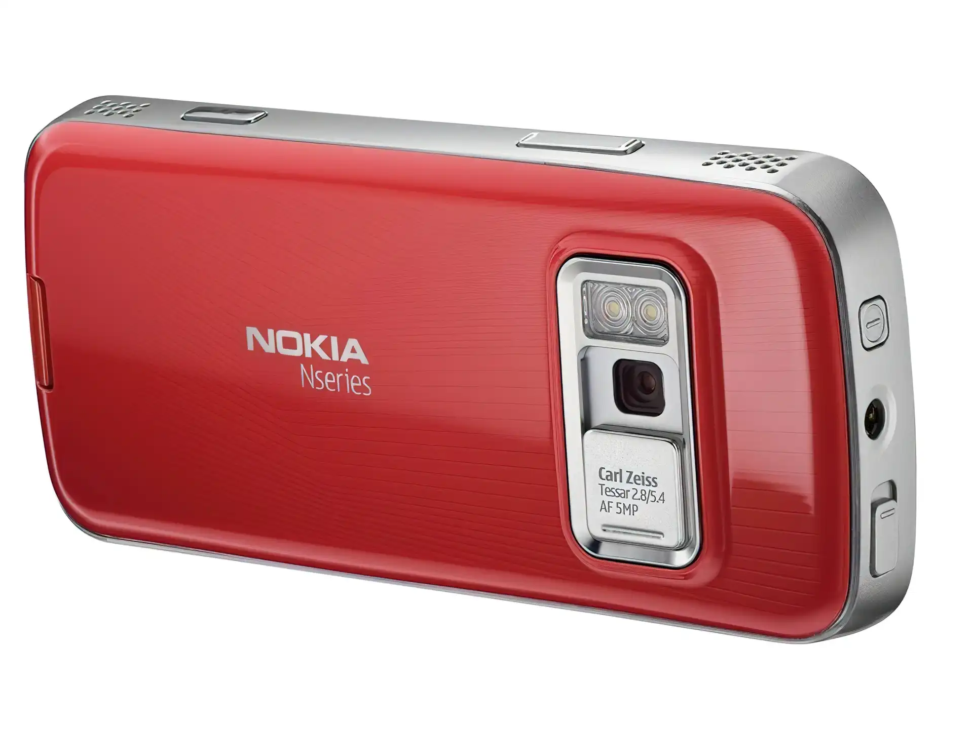 Nokia N73, Srebrny, Czerwony
