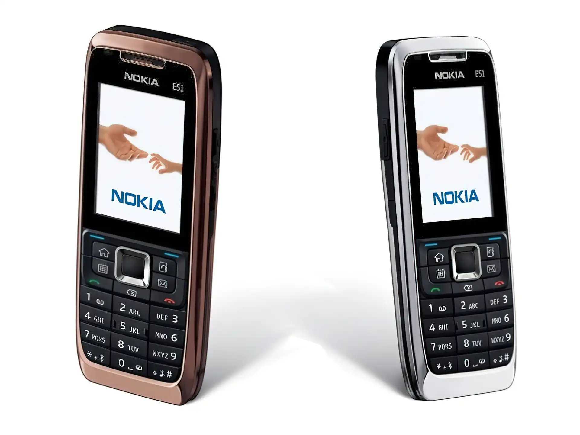 Nokia E51, Srebrny, BrÄ…zowy