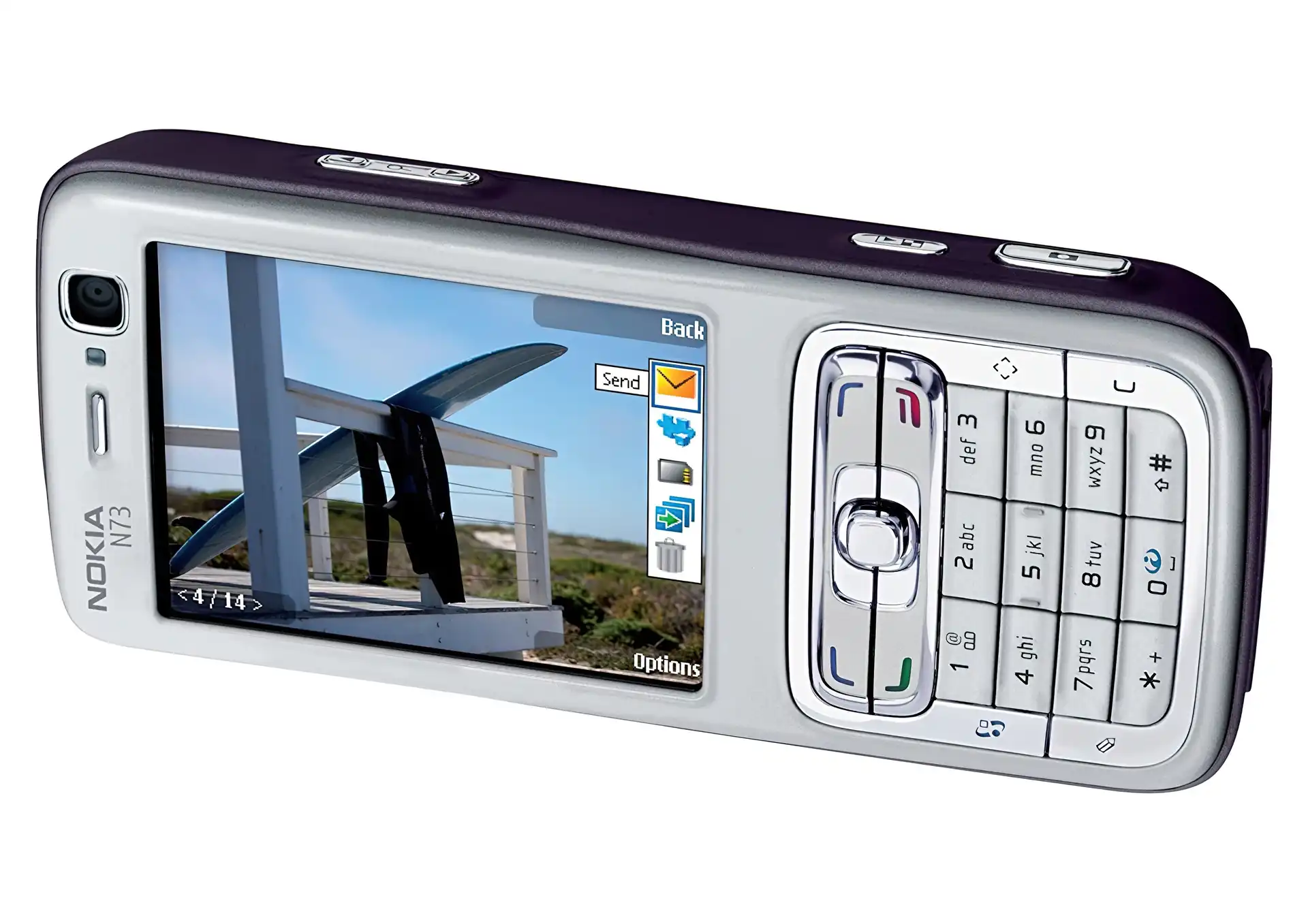 Nokia N73, Send, Srebrny