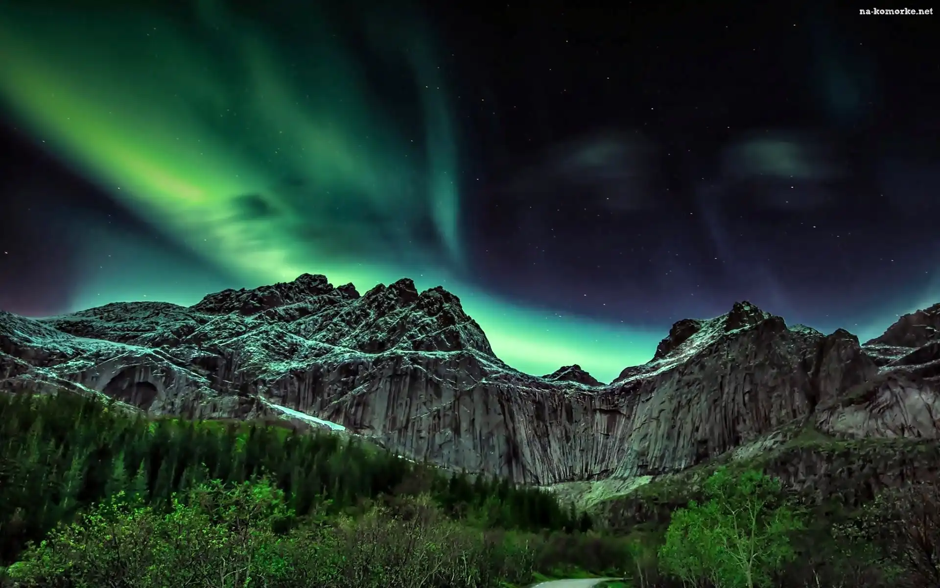 Norwegia, Zorza Polarna, Góry