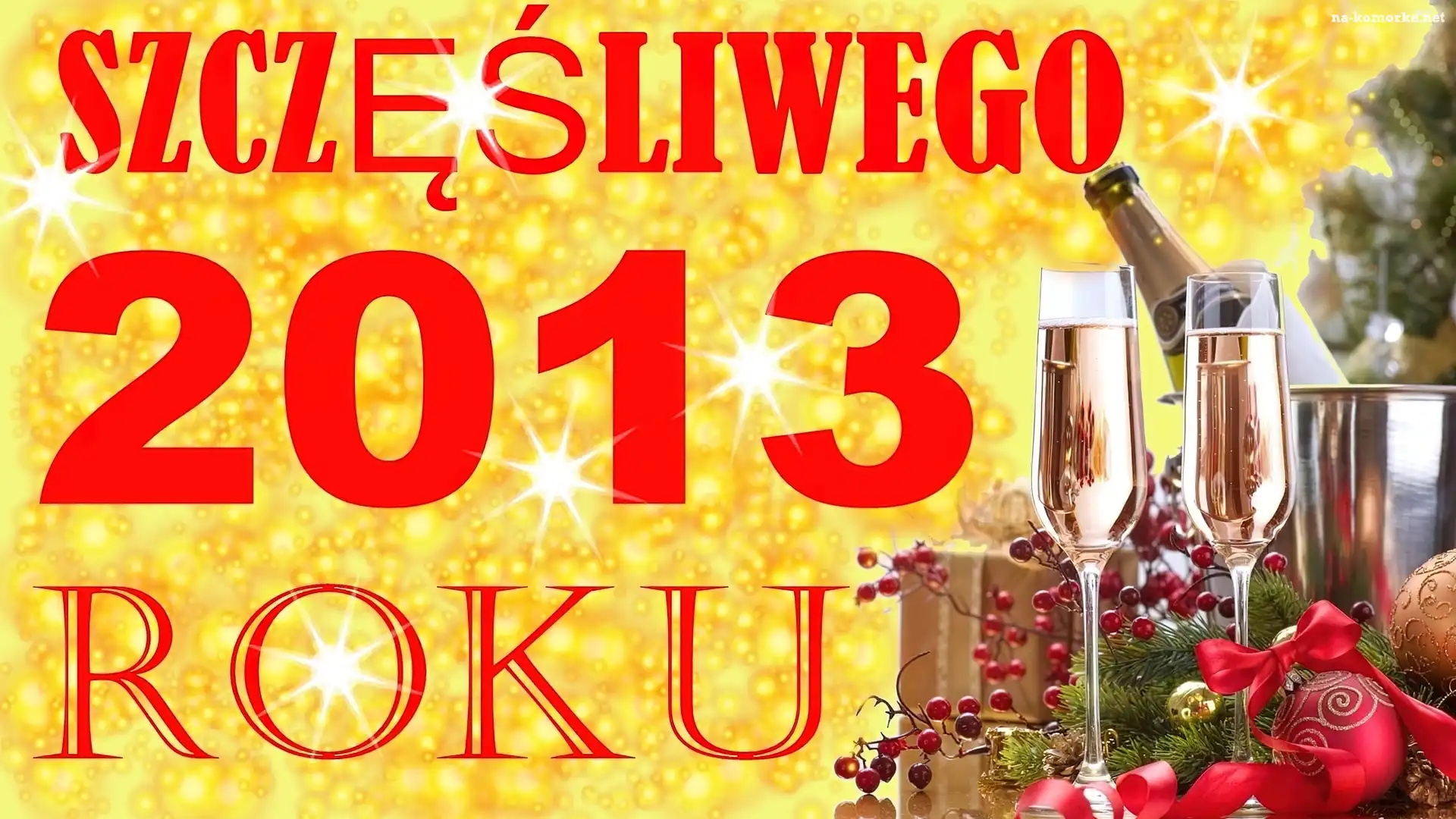 Nowy Rok, 2013, Szampan, Kieliszki