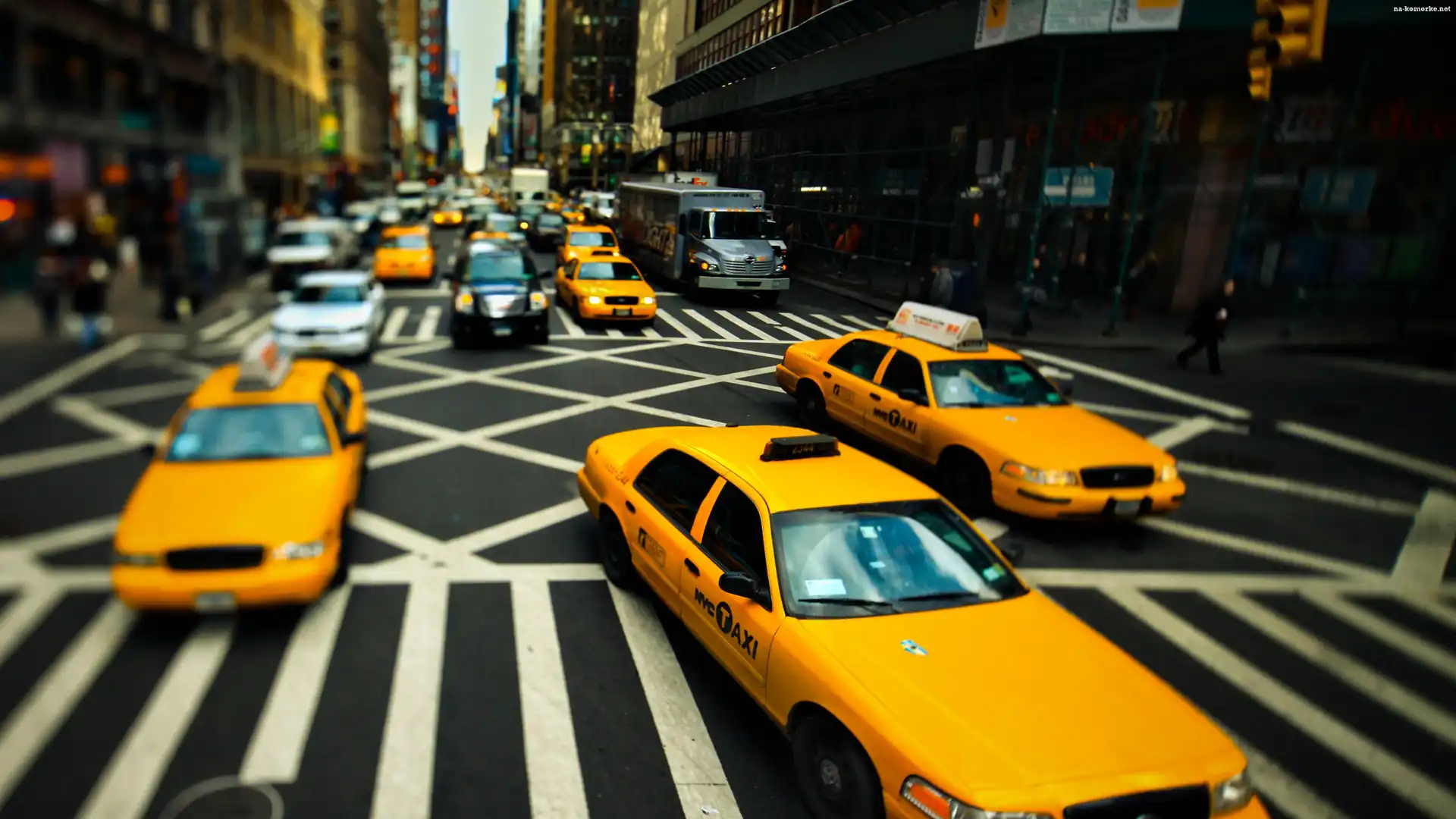 Nowy Jork, Budynki, Taxi, Ulica