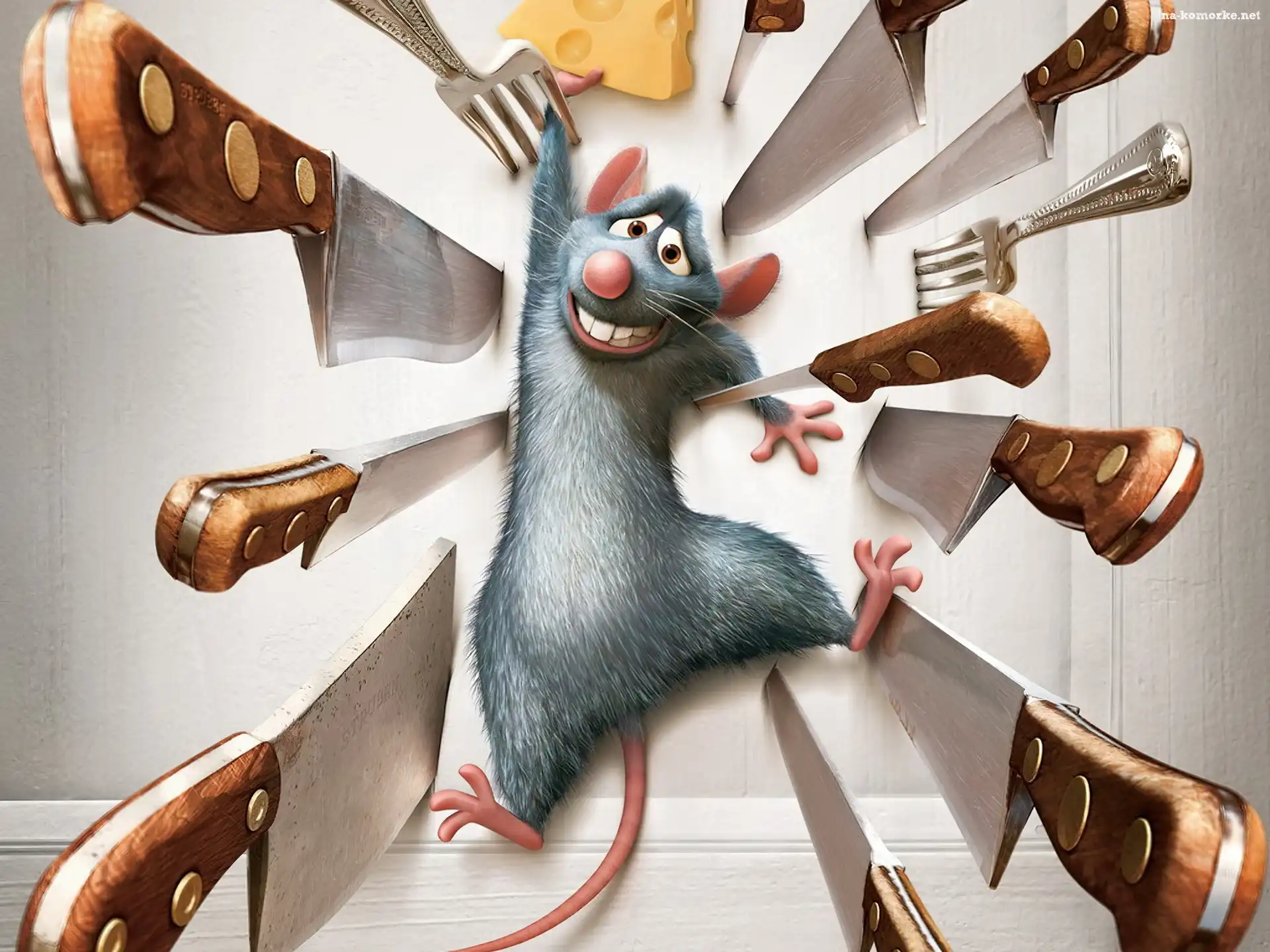 Widelce, Ratatuj, Ratatouille, Szczurek, Noże