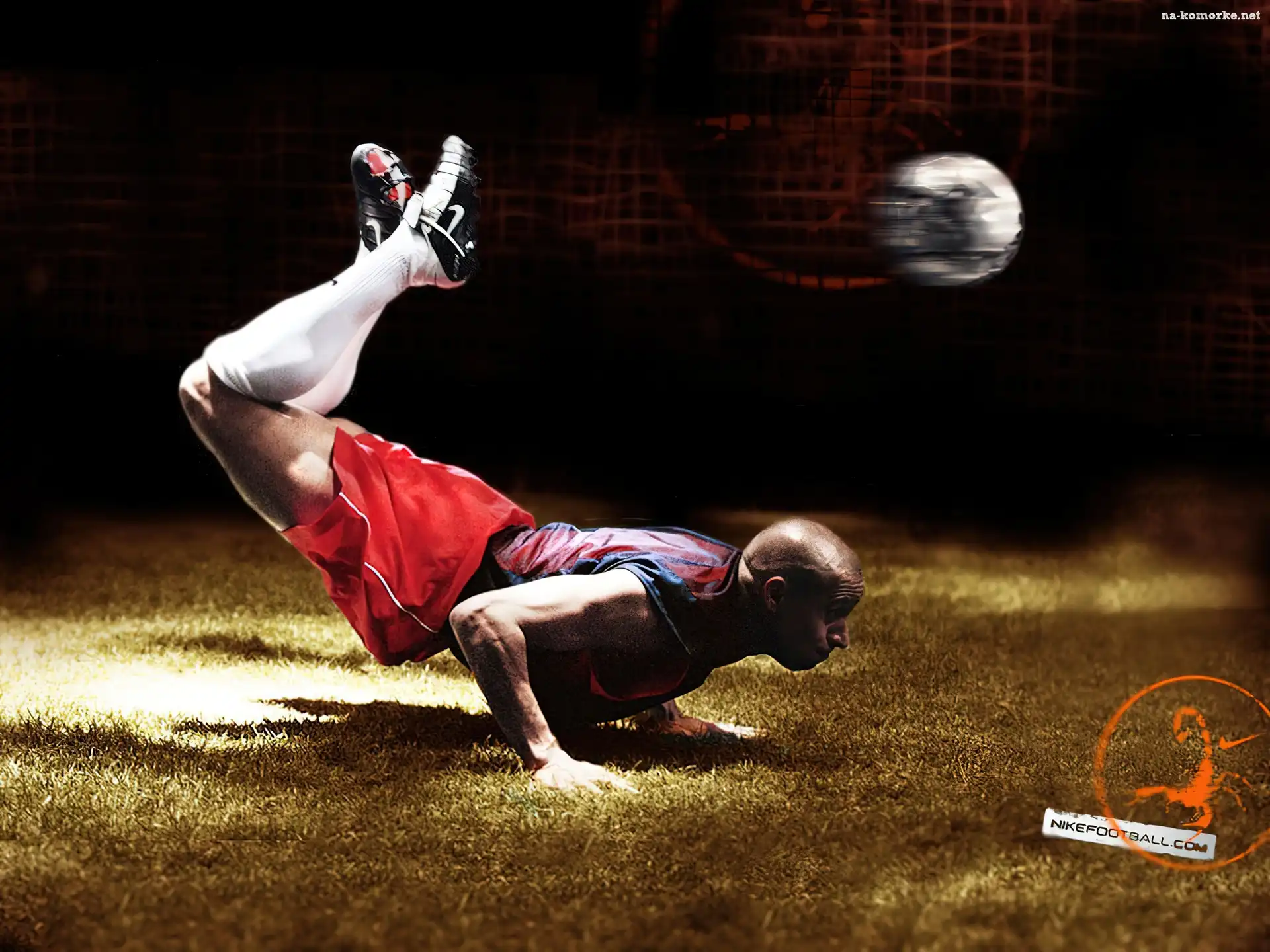 nożna, Nike, mężczyzna, sport, piłka
