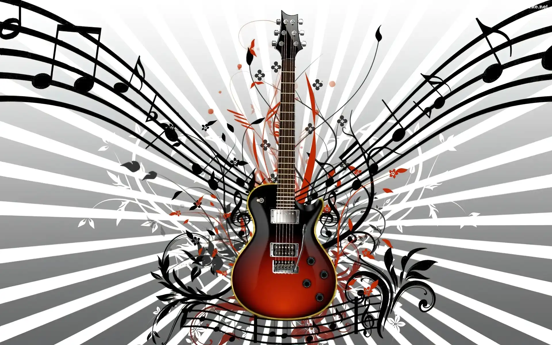 Gitara, Nuty, Promienie