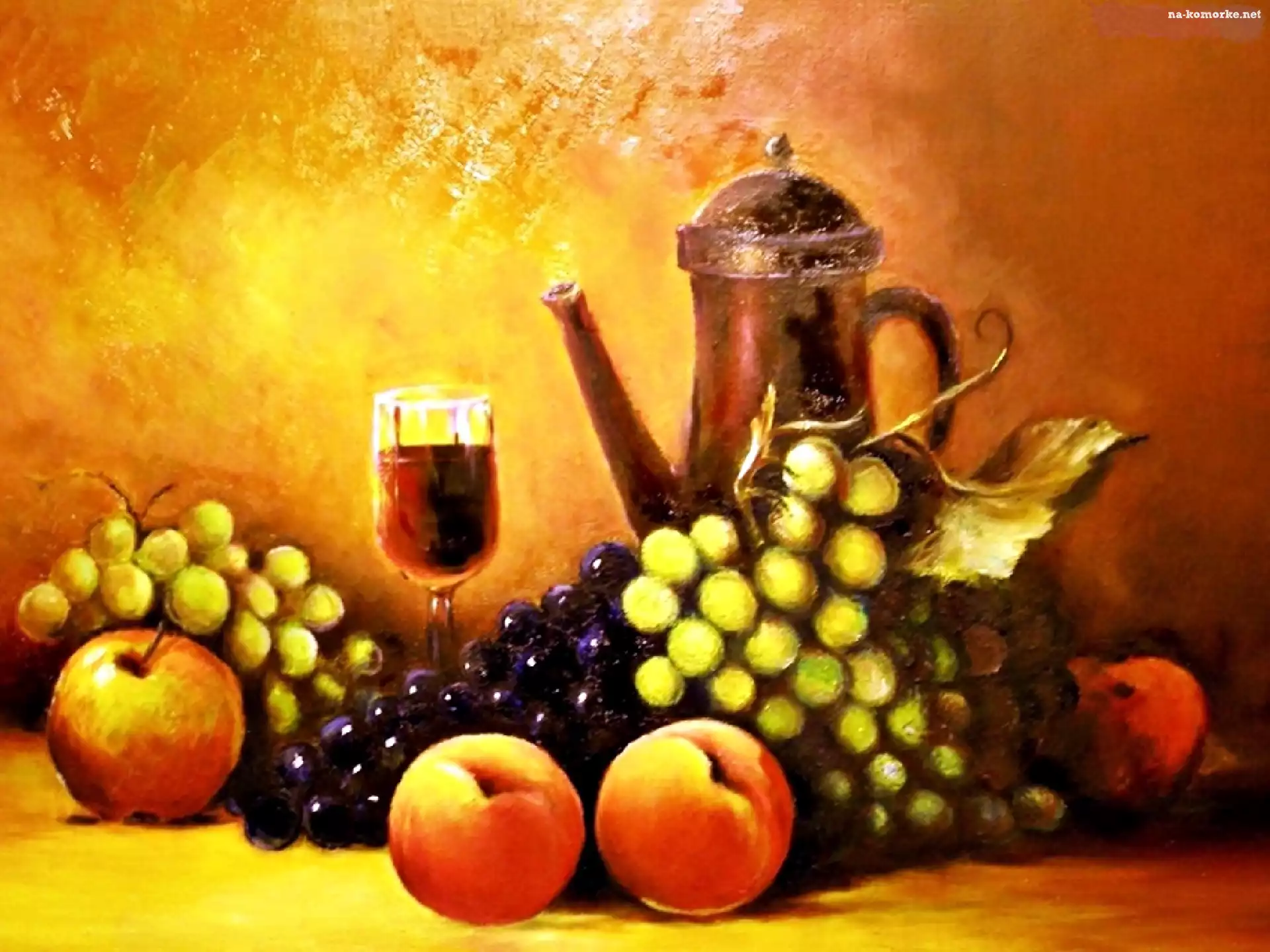 Obraz, Owoce, Martwa, Natura