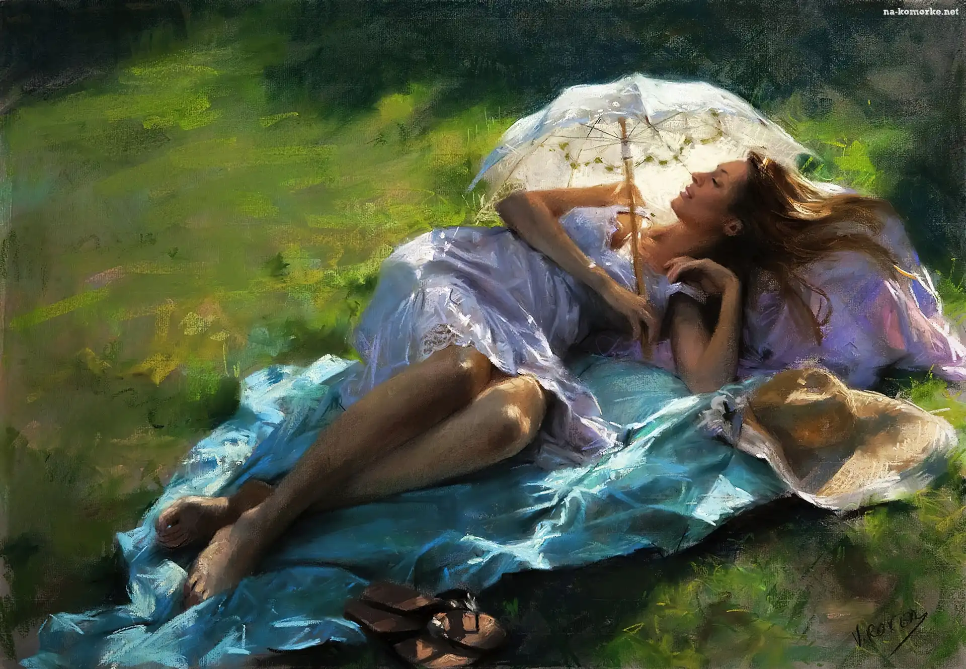 Obraz, Vicente Romero Redondo, Reprodukcja, Kobieta