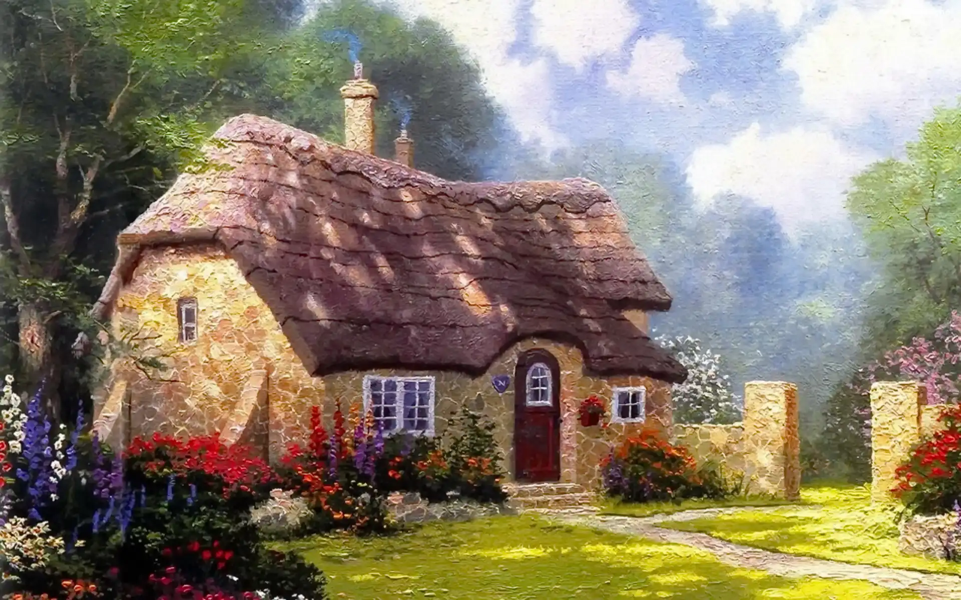 Obraz, Dom, Reprodukcja, Thomas Kinkade