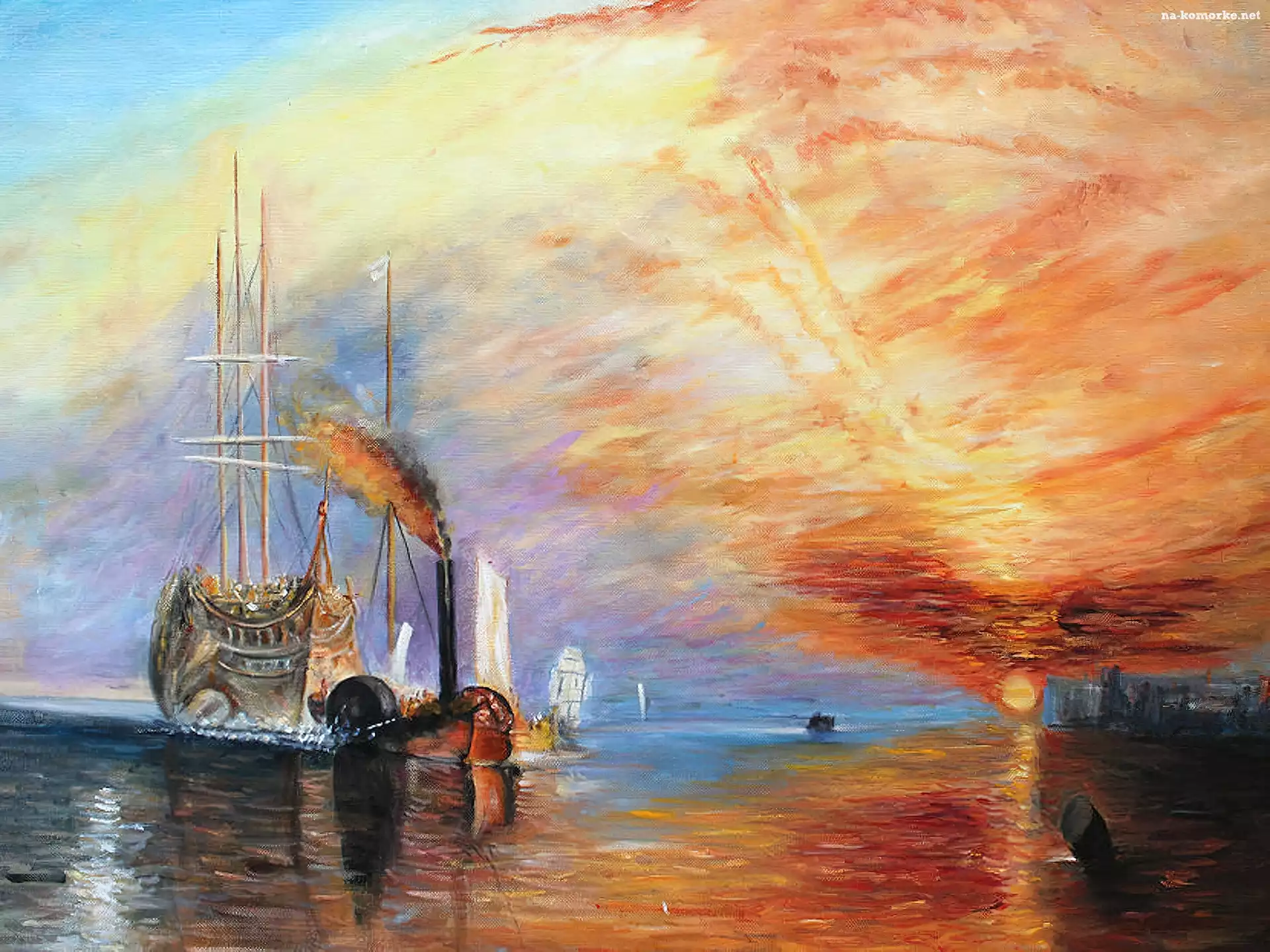 Morze, Statki, Obraz, William Turner