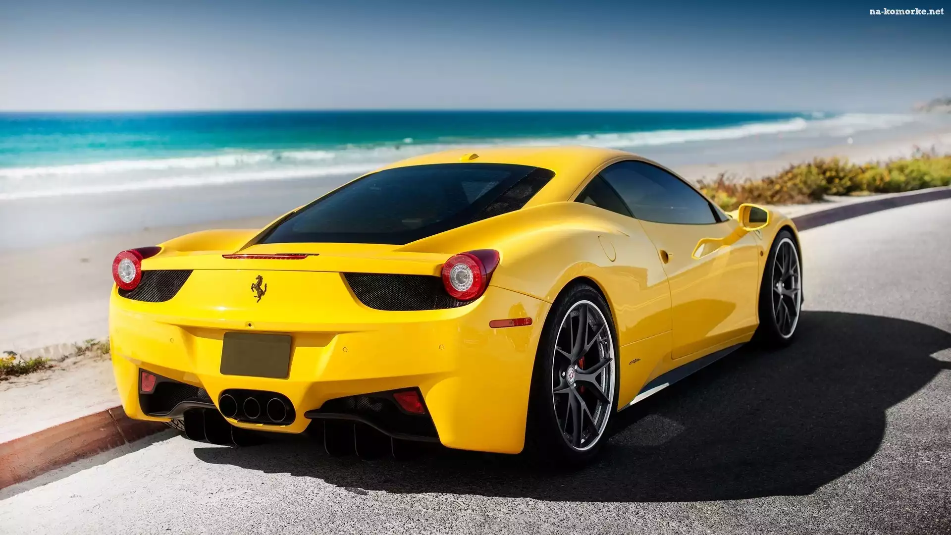 Ocean, Ferrari, 458, Italia, Plaża