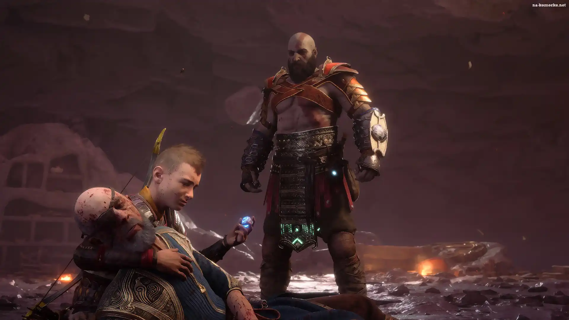 Klejnot, Łuk, God of War Ragnarok, Śmierć, Postacie, Gra, Atreus, Loki, Kratos, Pancerz
