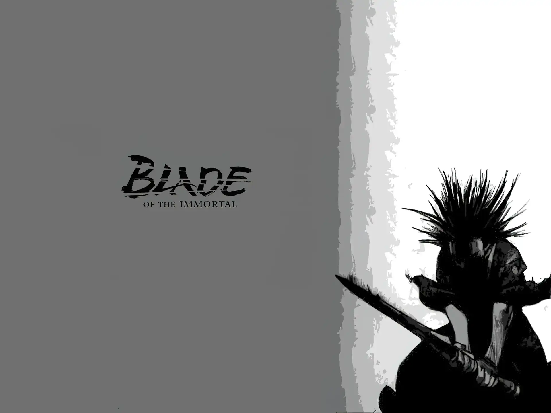 Blade Of The Immortal, postać, napis, miecz