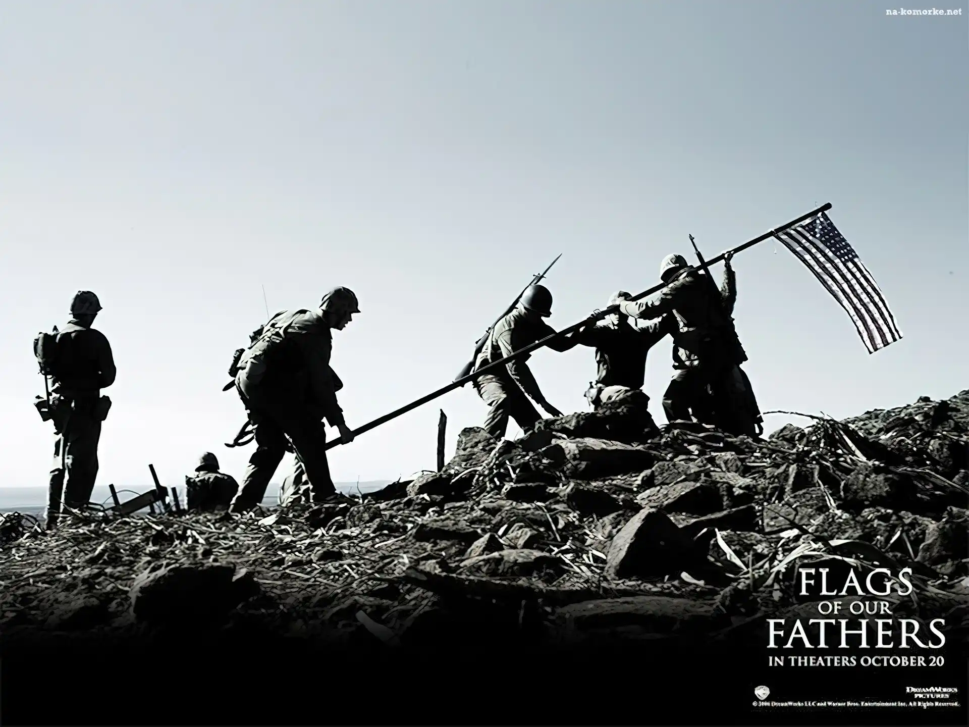 Flags Of Our Fathers, kamienie, flaga, żołnierze