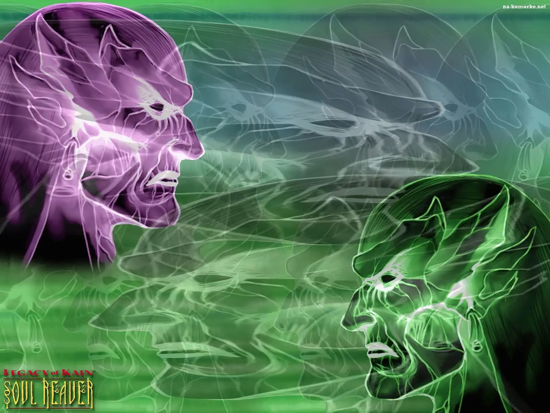 grafika, postacie, Legacy Of Kain Soul Reaver, twarz