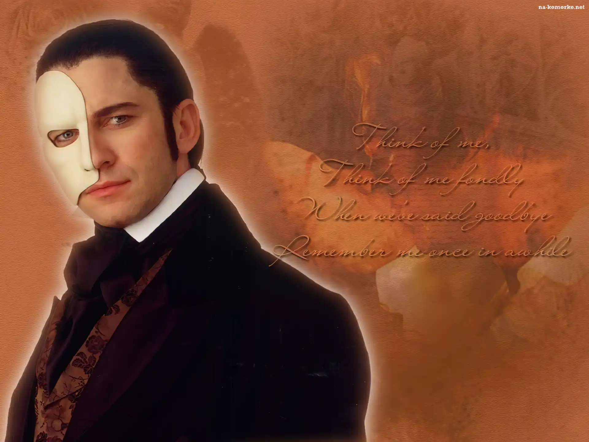 Phantom Of The Opera, wiersz, Gerard Butler, smoking