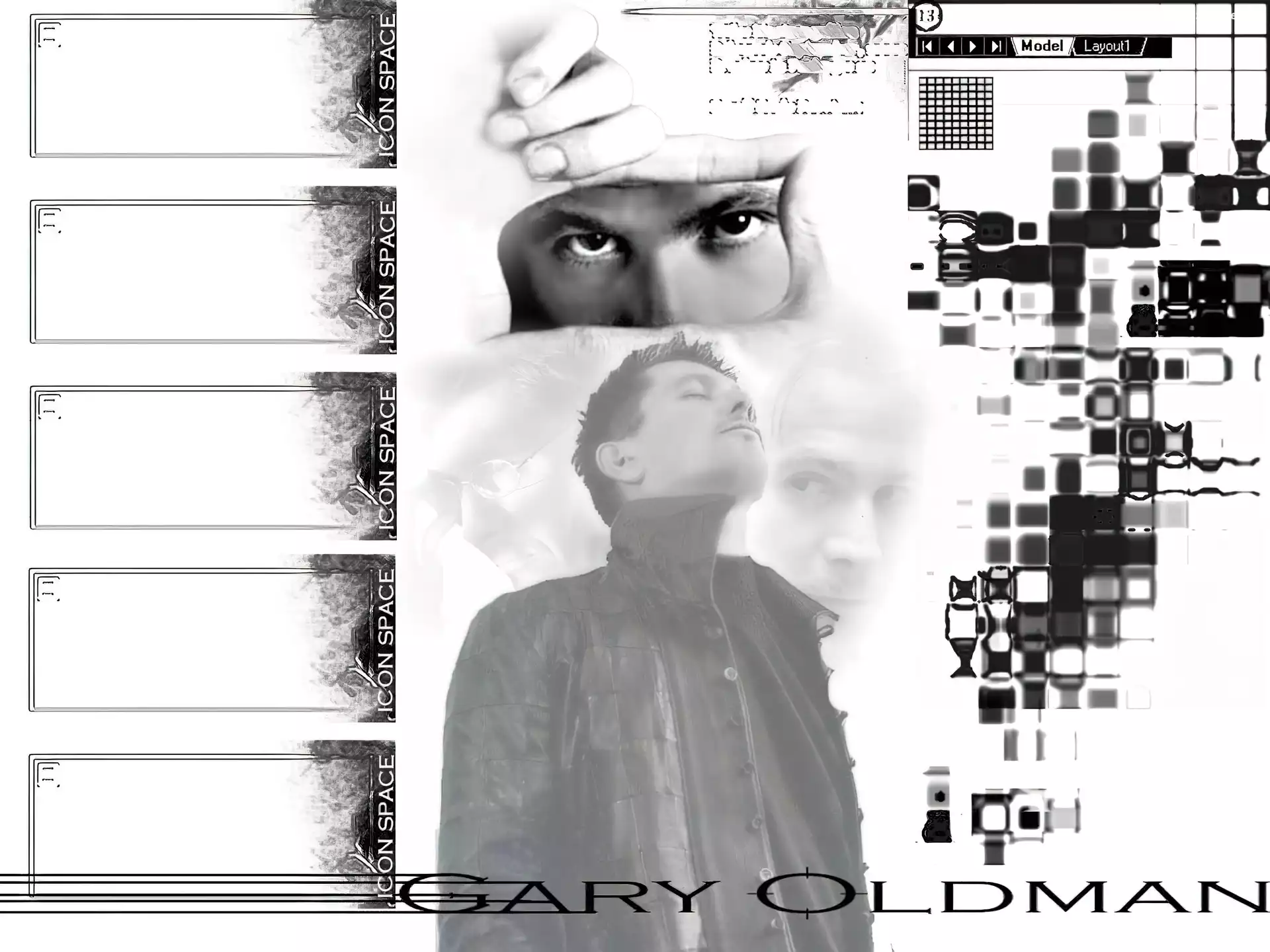 Gary Oldman, oczy