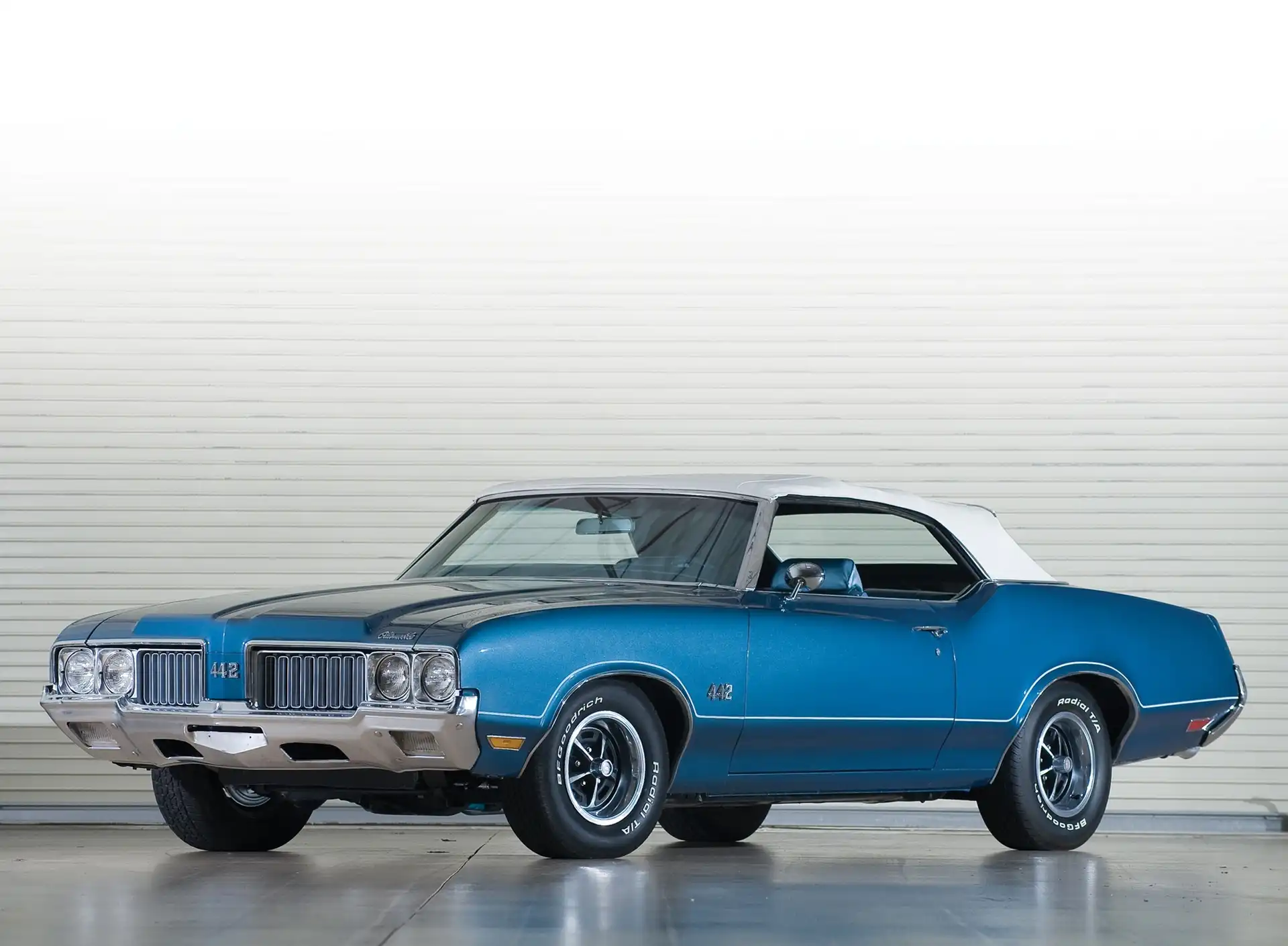 Oldsmobile 442, Kabriolet, Niebieski